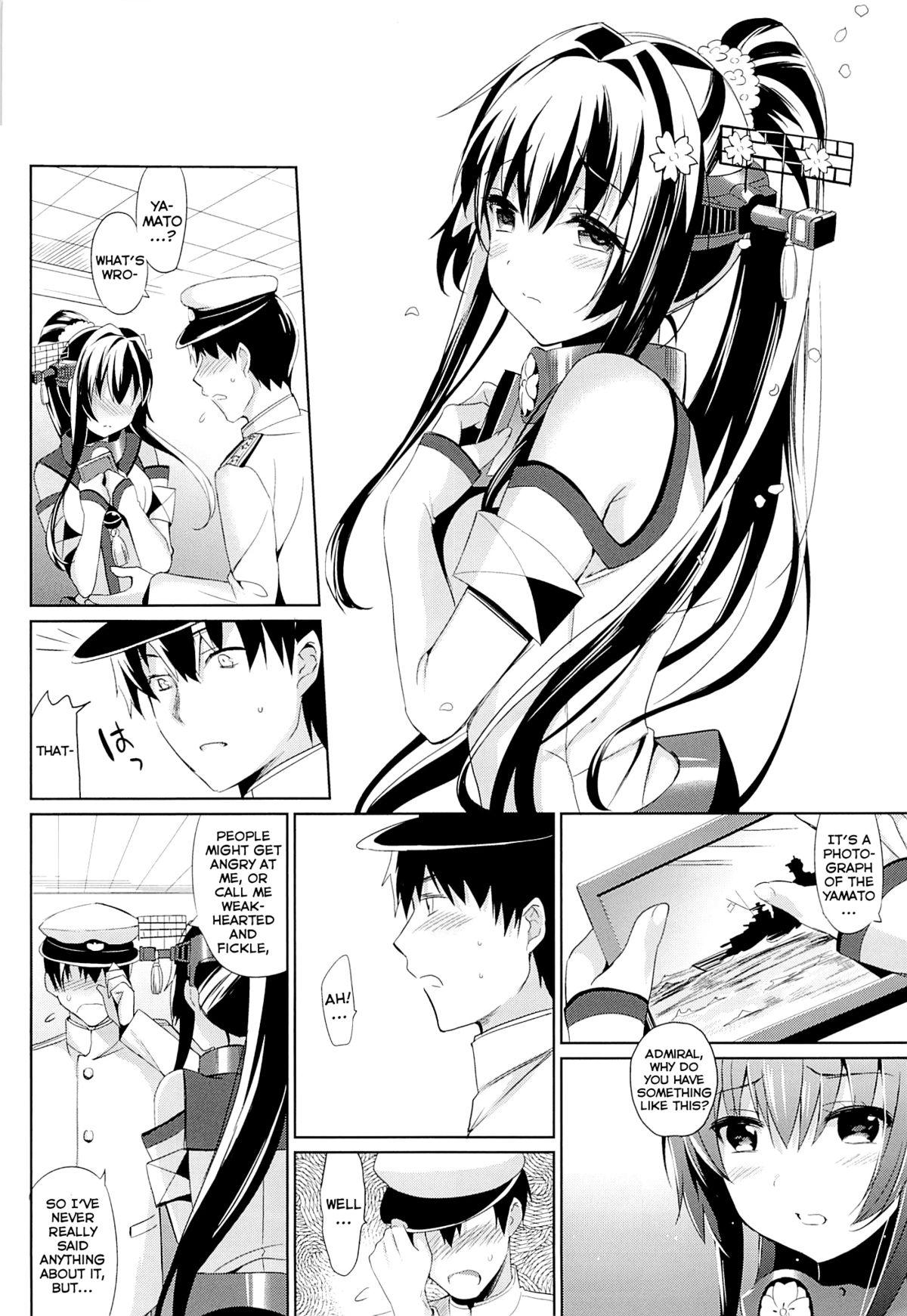 Pau Grande Yamato wa Teitoku to Koi shitai | Yamato Wants to Love You, Admiral - Kantai collection Blow - Page 5