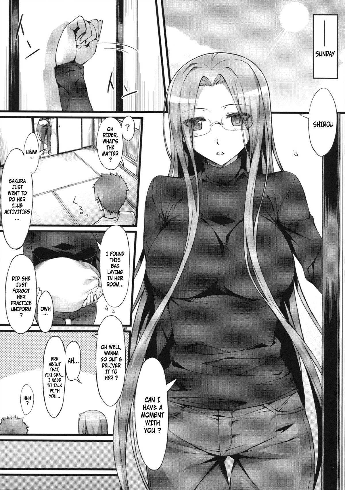 Hijab Rider san to Gakusei Fuku. - Fate hollow ataraxia Hot Pussy - Page 4