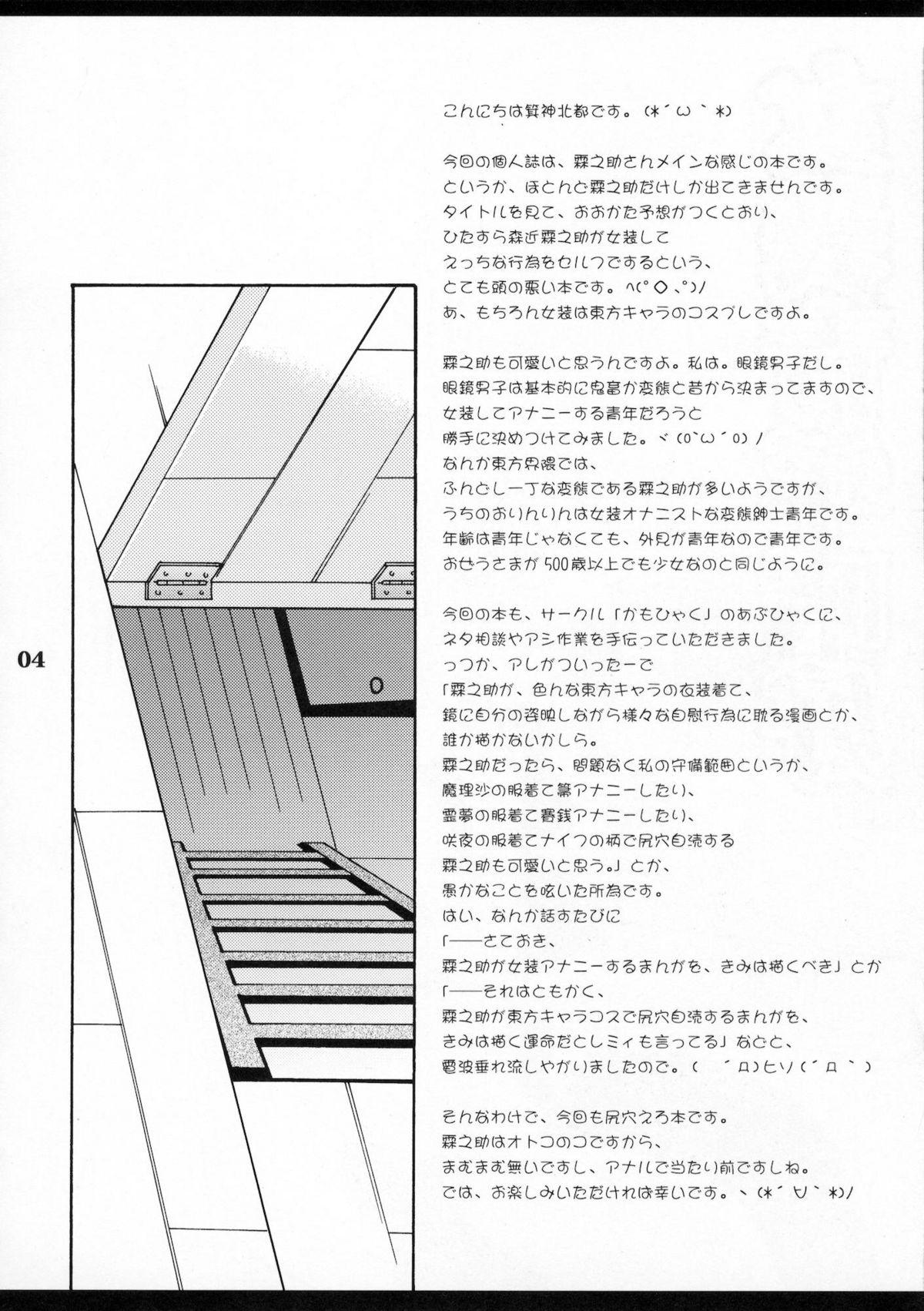 Amazing Josou Seinen Shikou - Touhou project Gay Outdoor - Page 3