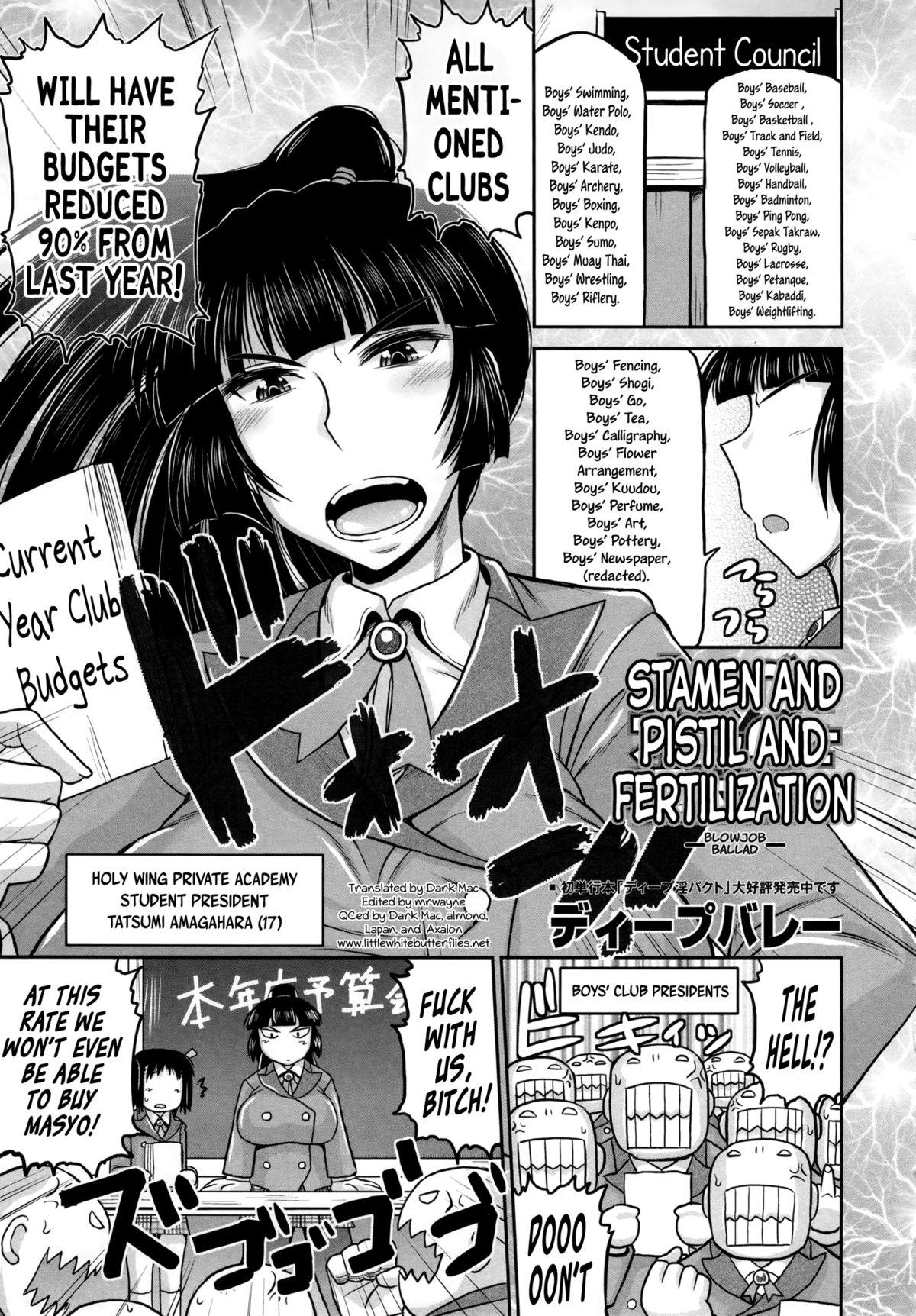 [Deep Valley] Meshibe to Oshibe to Tanetsuke to -Zenpen- | Stamen and Pistil and Fertilization Ch. 1 (COMIC MASYO 2013-01) [English] =LWB= 0