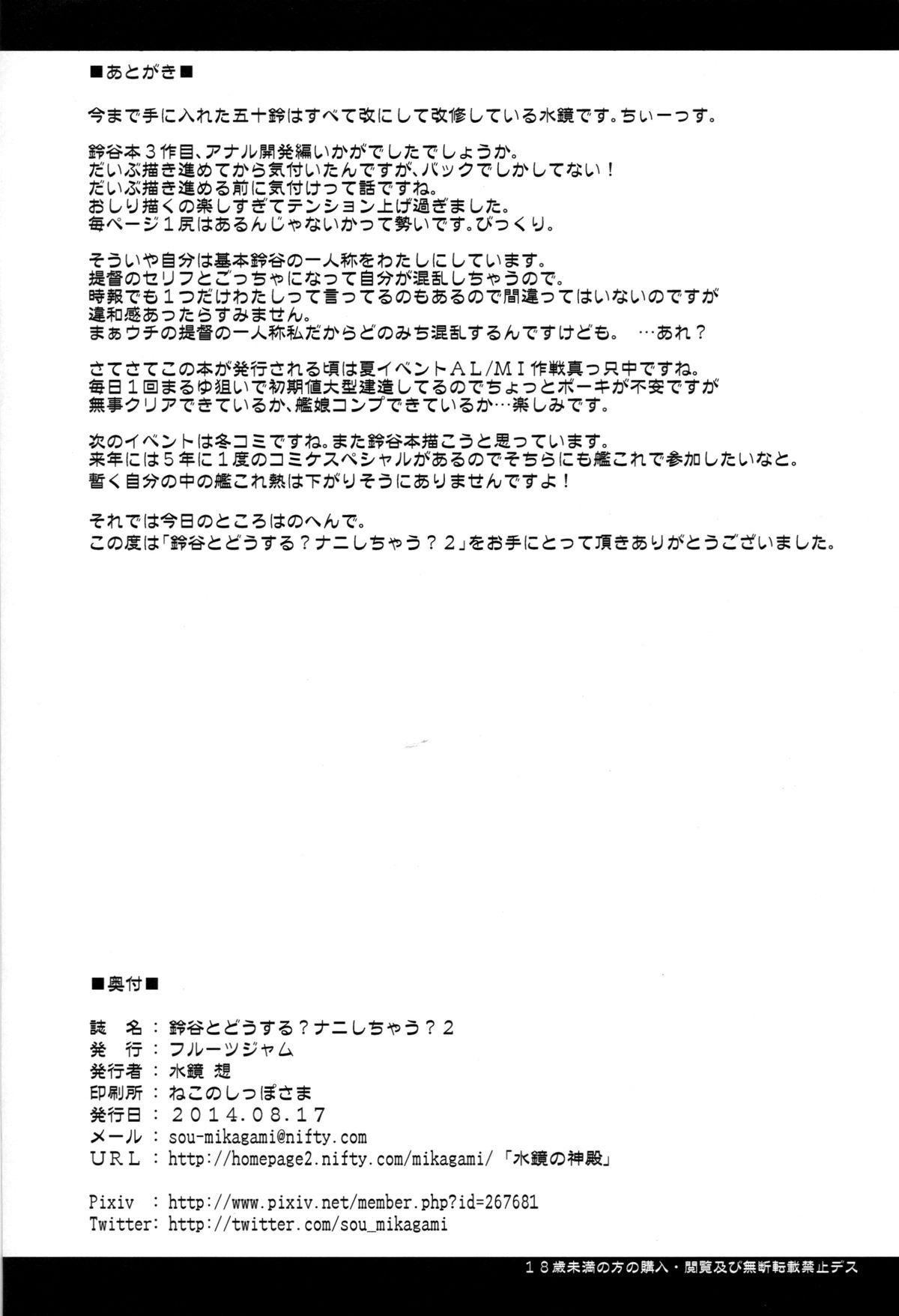 Nice Ass Suzuya to Dou suru? Nani Shichau? 2 - Kantai collection Massage Creep - Page 23
