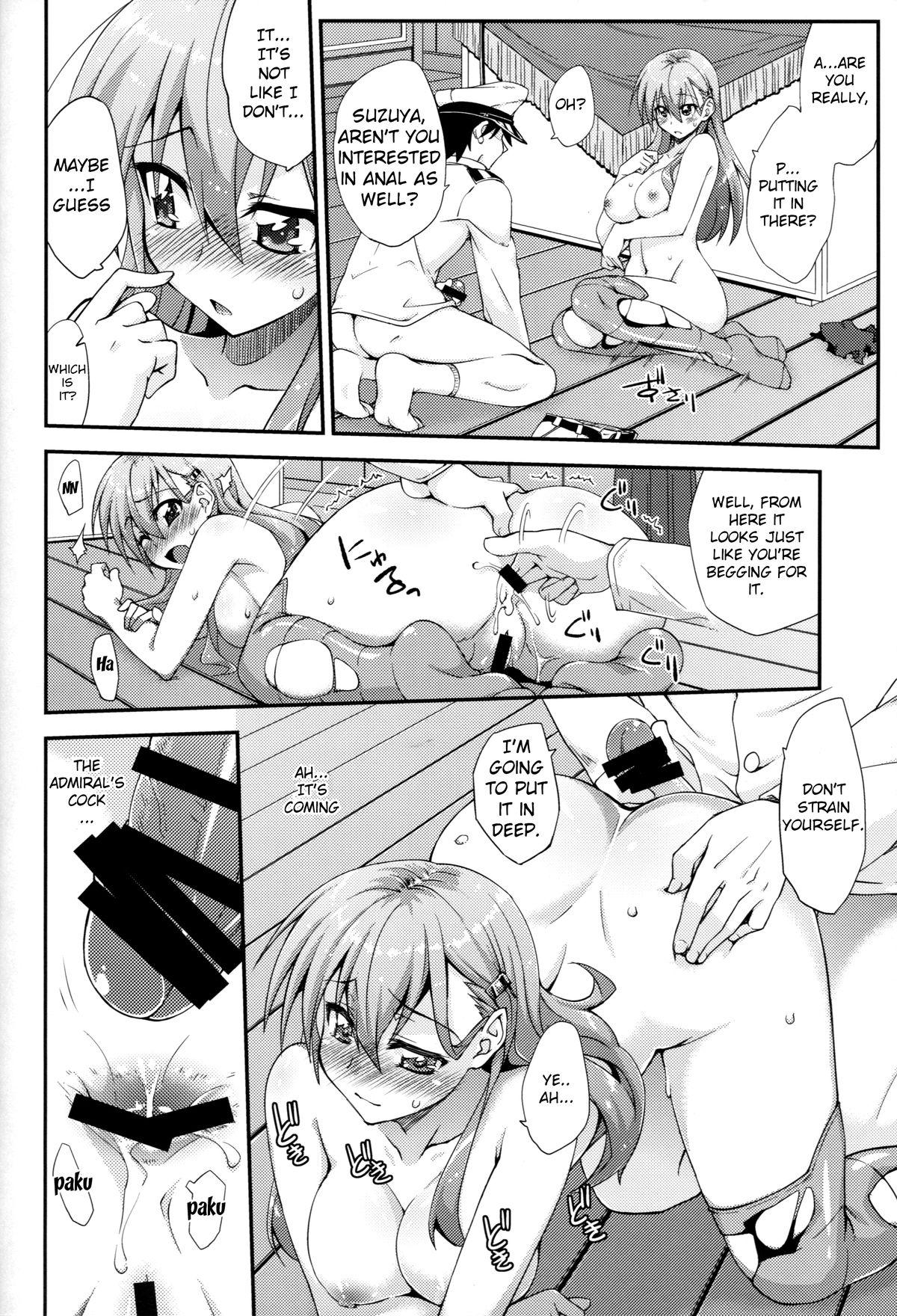 Gay Toys Suzuya to Dou suru? Nani Shichau? 2 - Kantai collection Petite Teen - Page 9