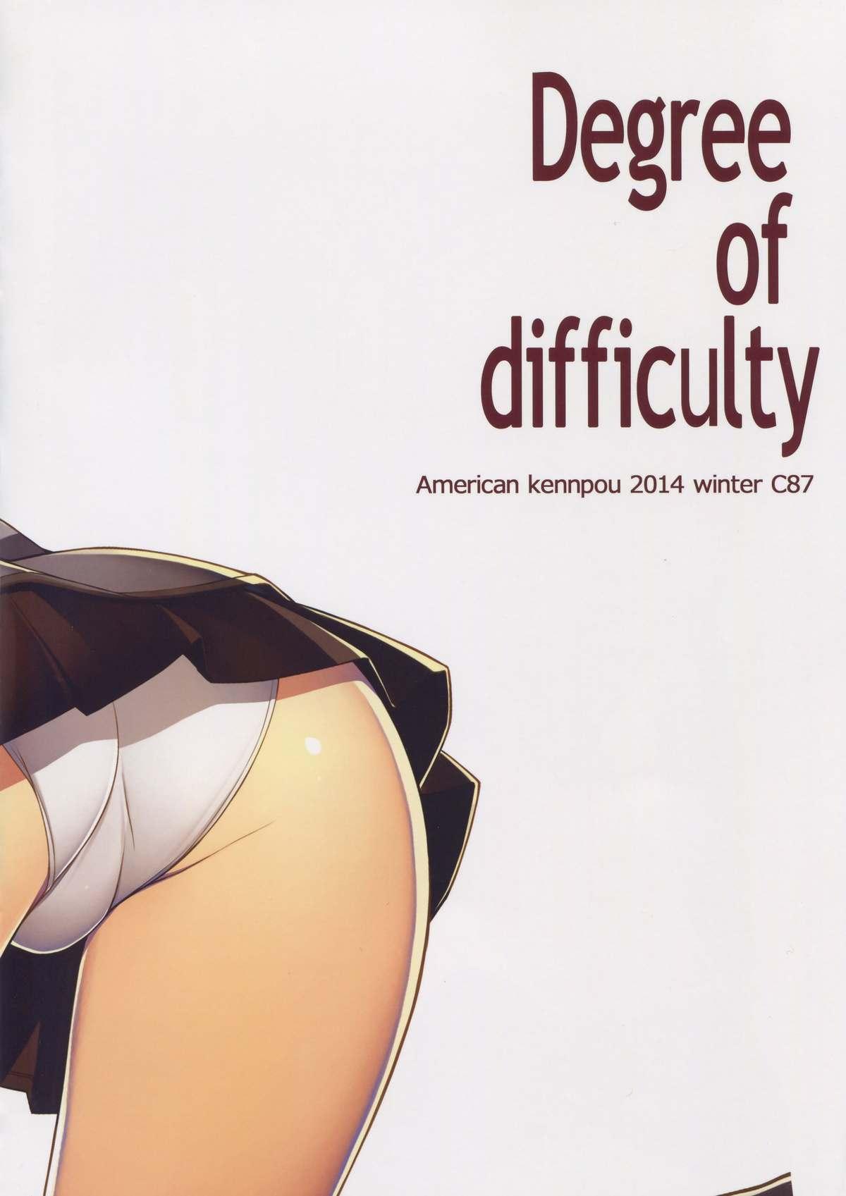 DEGREE OF DIFFICULTY 3