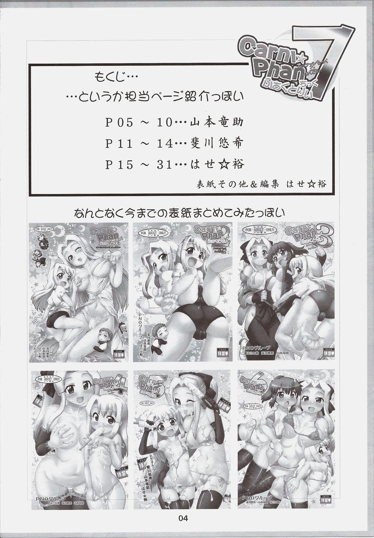 Free Amateur Carni☆Phan tic Factory 7 - Fate kaleid liner prisma illya Fate zero Pussylicking - Page 3