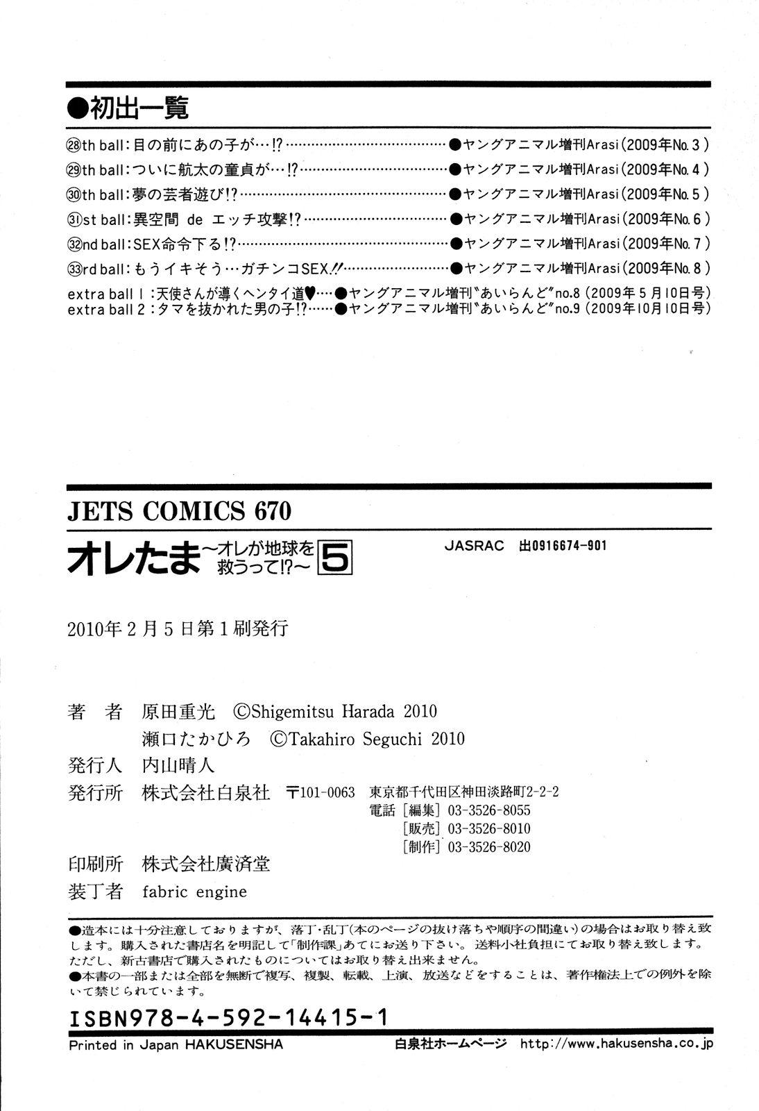 [Seguchi Takahiro] Ore Tama | My Balls Ch. 1-41 (Complete) + Extras [English] 943