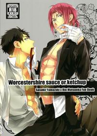 Private Worcestershire sauce or ketchup- Free hentai Wank 1
