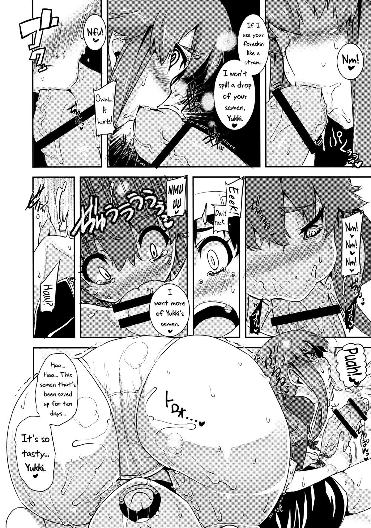 Threeway Gaman Shinaide ne - Mirai nikki Wetpussy - Page 12