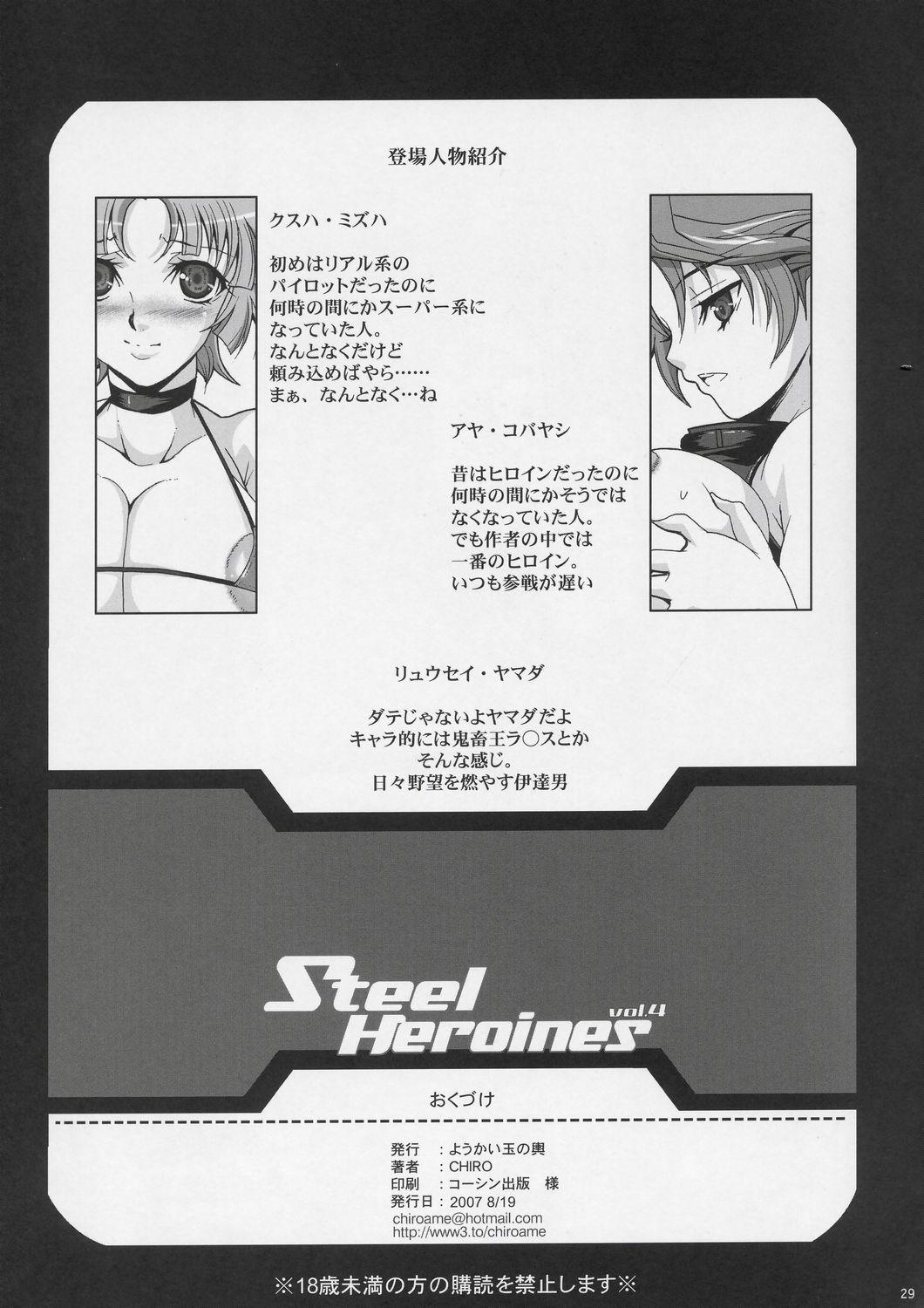 Massages Steel Heroines Vol. 4 - Super robot wars Trio - Page 28