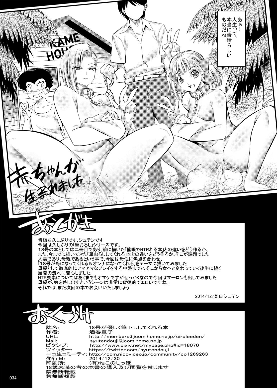 Sentones 18-gou ga Yasashiku Fudeoroshi Shite Kureru Hon - Dragon ball z Livesex - Page 68