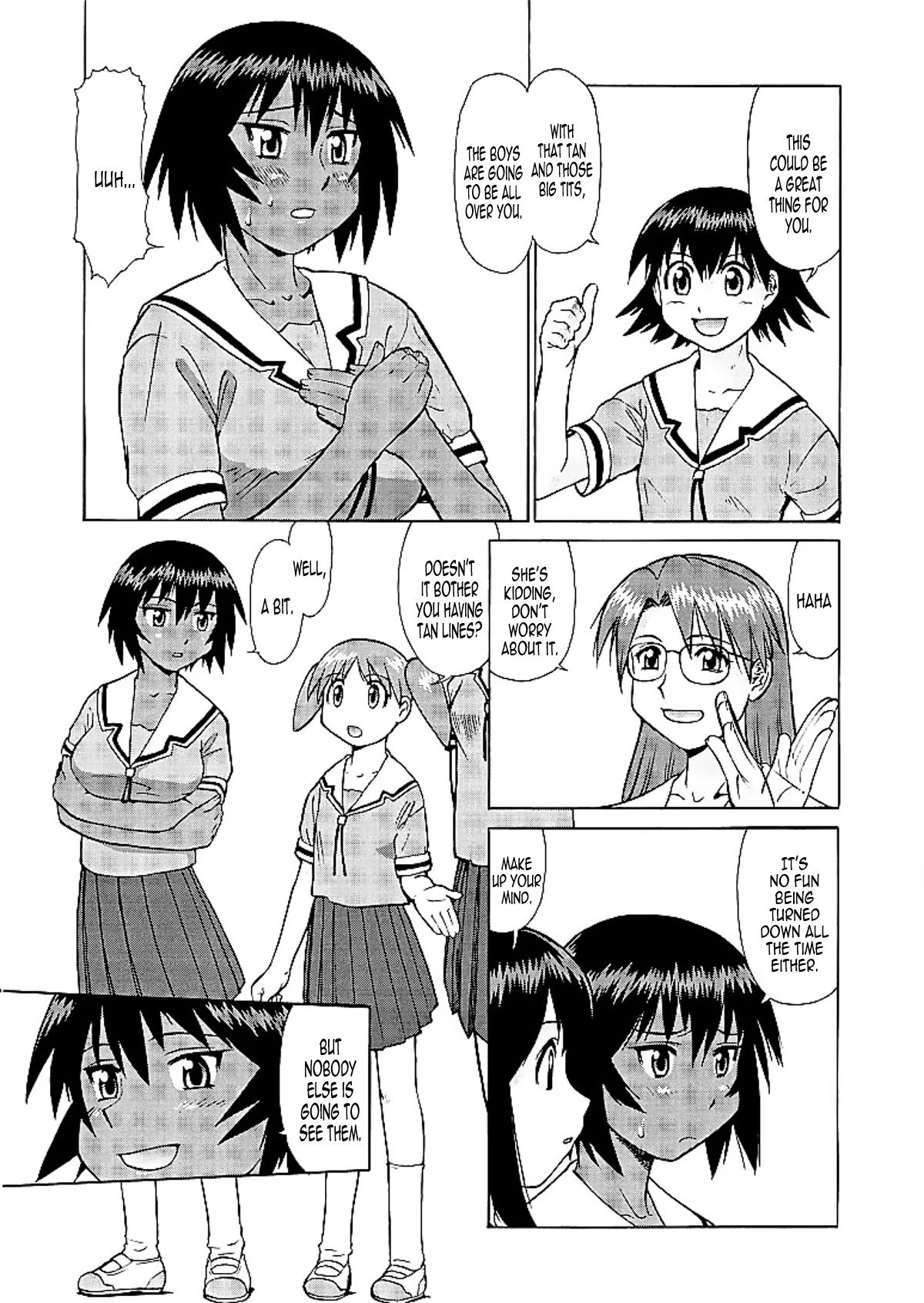 Porn Amateur Kagura no Hiyakeato | Kagura's Tan Lines - Azumanga daioh Sucks - Page 4