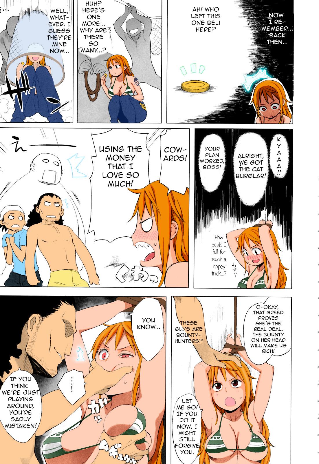 (C81) [Higuma-ya (Nora Higuma)] Nami-san ga! (One Piece) [English] colorized (incomplete) 4