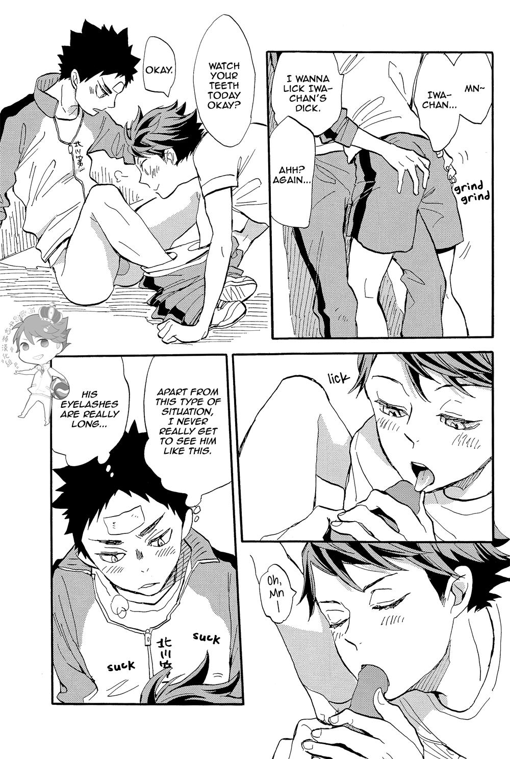 Gay Physicalexamination (C85) [Ousama no Guntai (Mamizo)] Iwa-chan no Ecchi | Iwa-chan is so Perverted (Haikyuu!!) [English] [Sugarwaterbear] - Haikyuu All Natural - Page 9