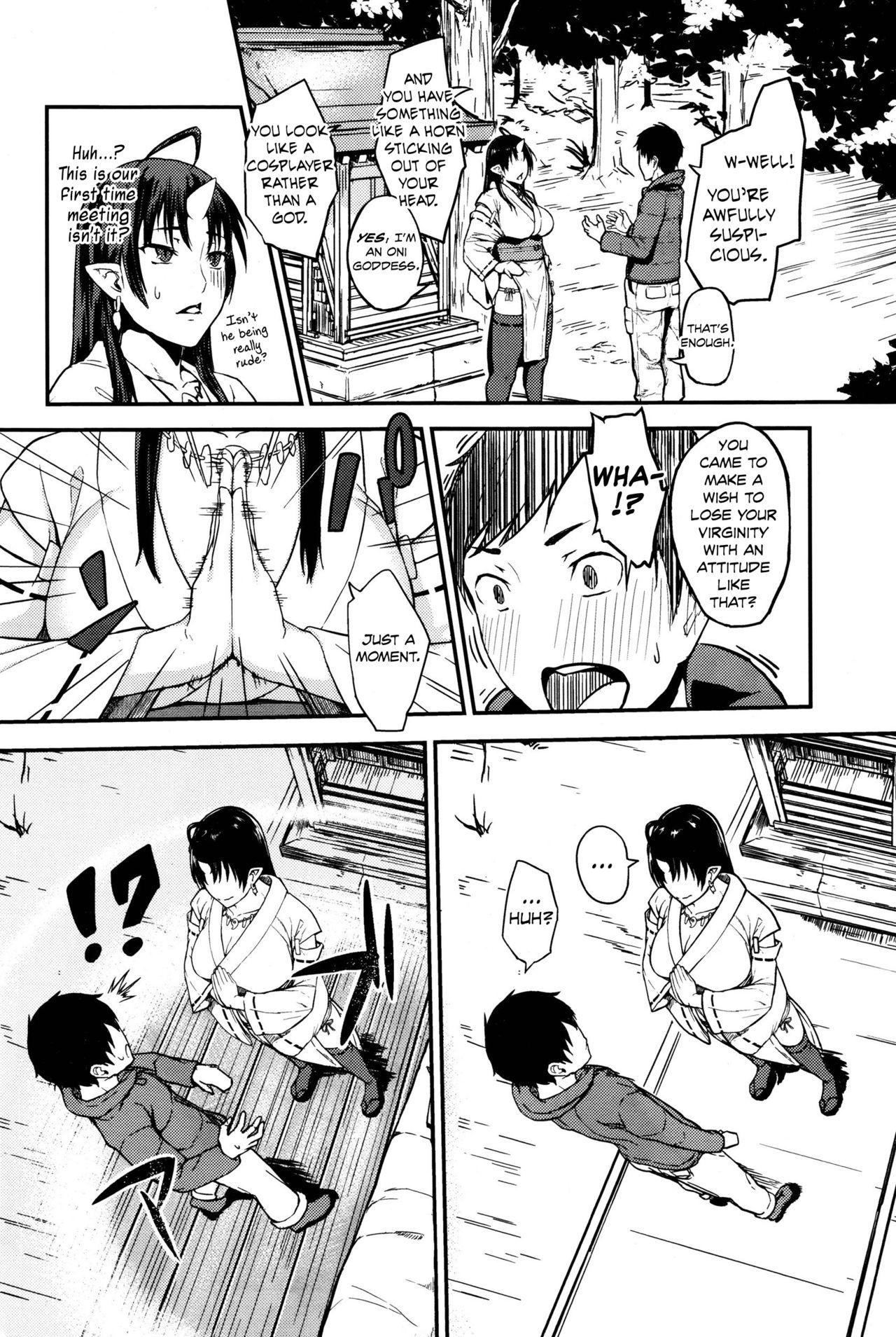 Retro [obmas] Onegai! Onigami-sama♥ - Please! Fearful God♥ [COMIC BAVEL 2016-01] [English] [Noraneko] Gay Cumshots - Page 4