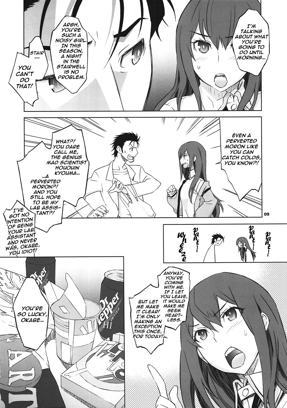 Gay College Sitainsu;Kedo - Steinsgate Girl Gets Fucked - Page 8