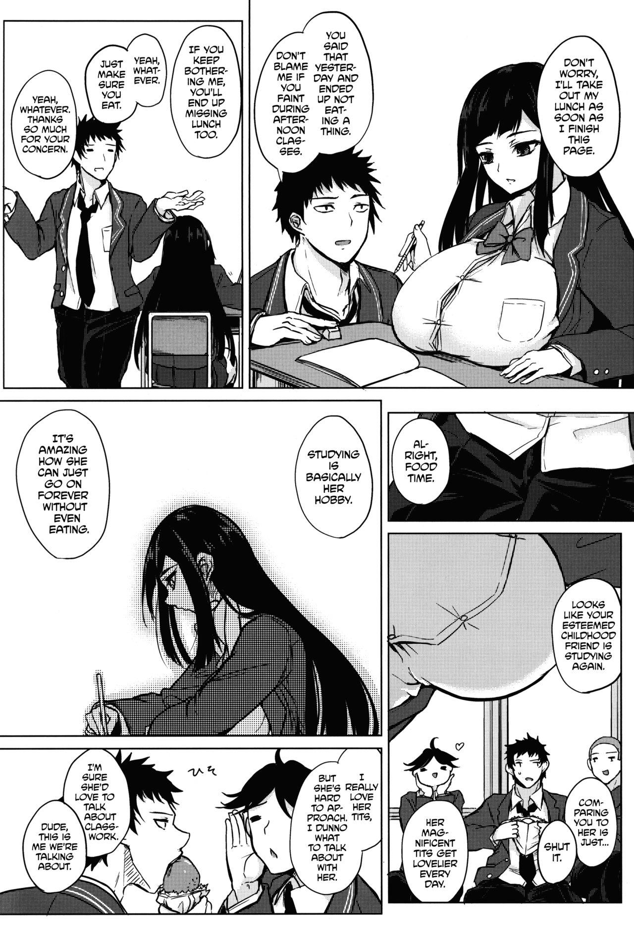 Cum Eating Chishiki no Kakushiaji | Intelligence's Secret Ingredient Teen Blowjob - Page 4
