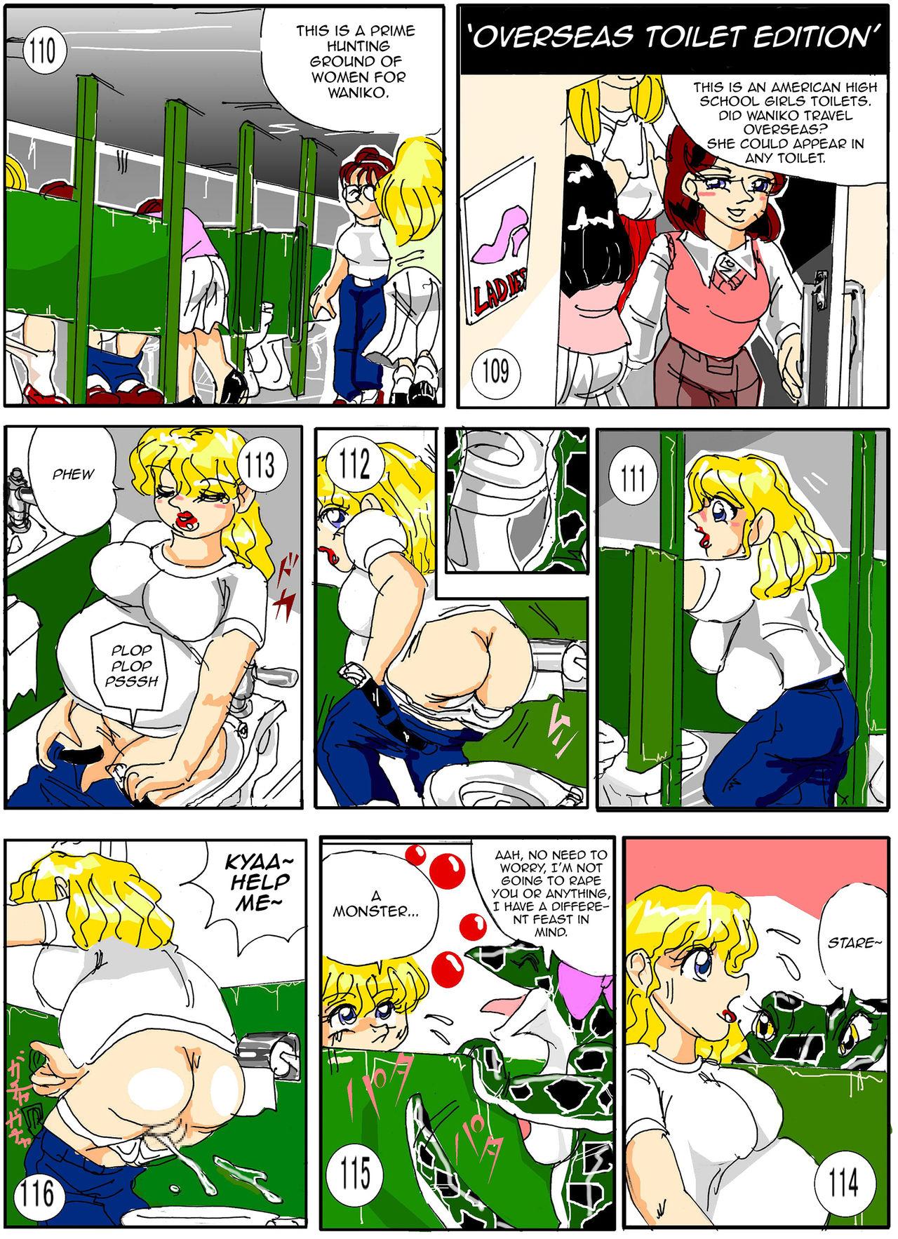 [Mashiba Kenta (Stuka)] Toilet no Waniko-san - Zenkai Hen | Waniko's Toilet - Full Throttle Edition [English] [CrayZayJay] 15