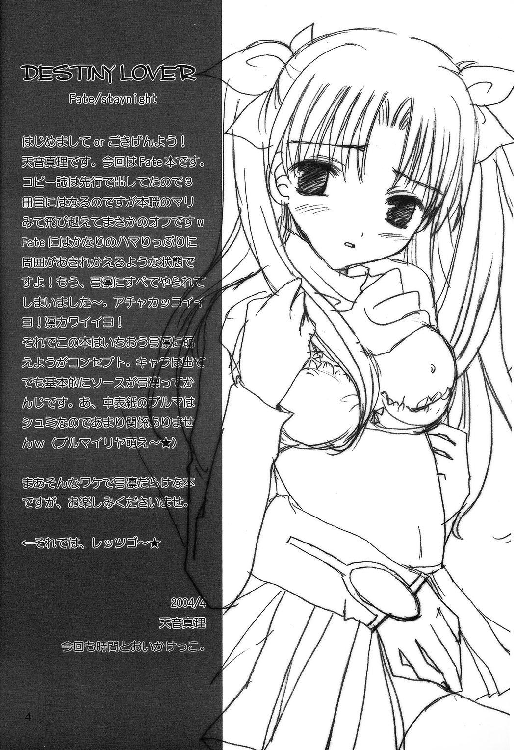 Celebrity Sex DESTINY LOVER - Fate stay night Ikillitts - Page 2