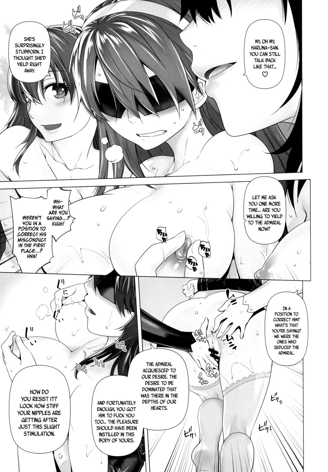 Doggystyle Porn Haruna mo Tokkun desu! | Haruna Does the Special Training Too! - Kantai collection Sofa - Page 10