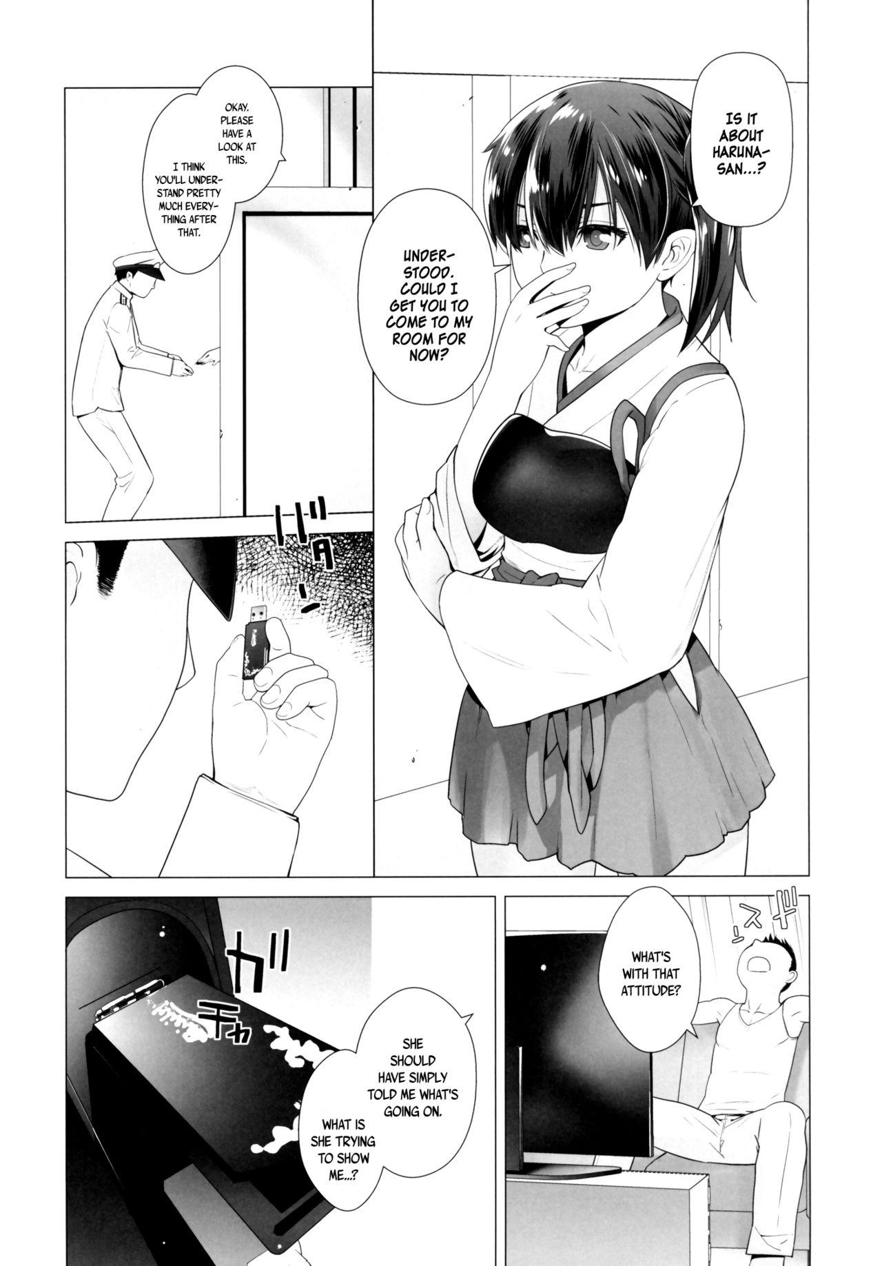 Hot Chicks Fucking Haruna mo Tokkun desu! | Haruna Does the Special Training Too! - Kantai collection Parody - Page 8