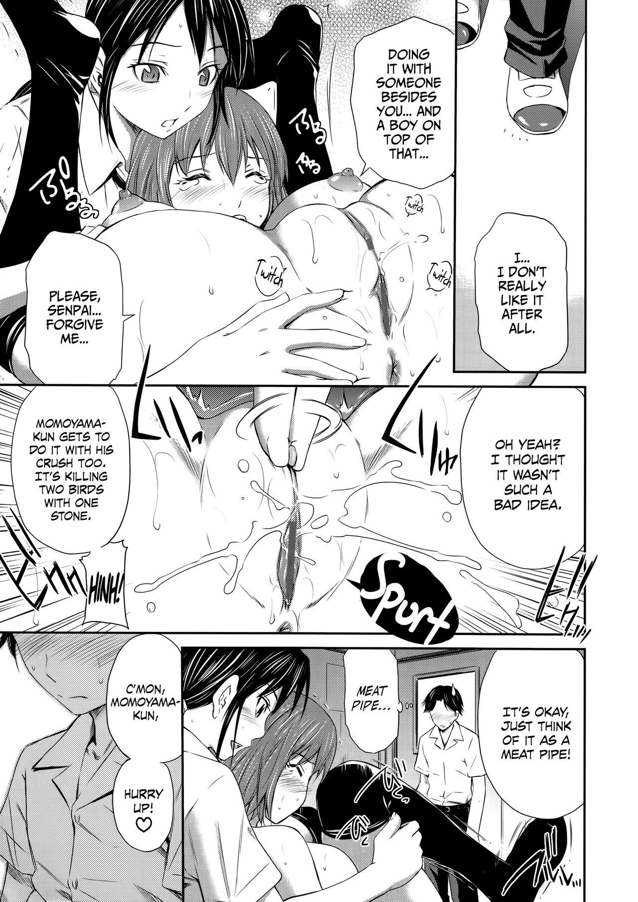 Butthole Momoiro Triangle Ch. 1-4 + Extra Best Blowjob Ever - Page 7