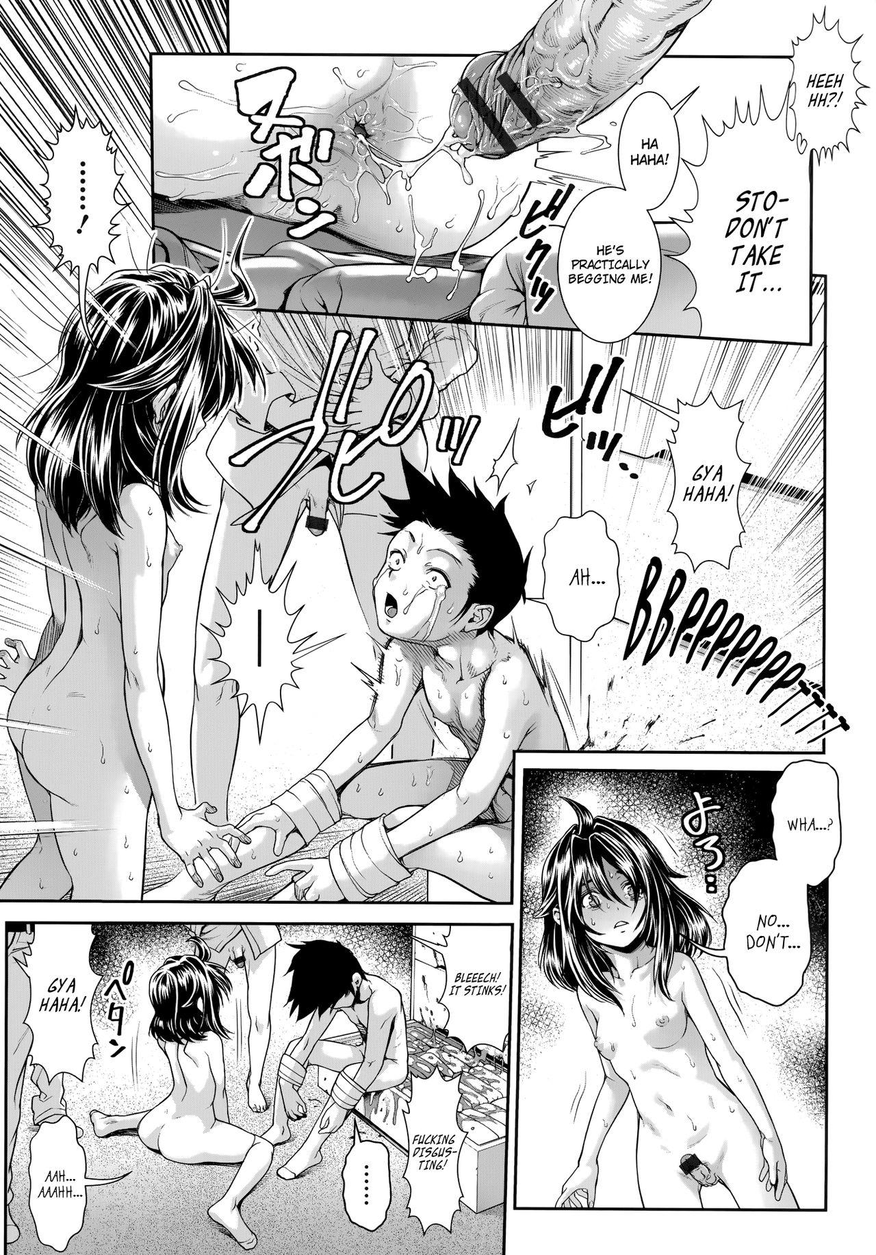 Free Petite Porn [Sannyuutei Shinta] Chinpotsuki Ijimerarekko | «Dickgirl!», The Bullying Story - Ch. 1-5 [English] [34th squad] Old Vs Young - Page 113
