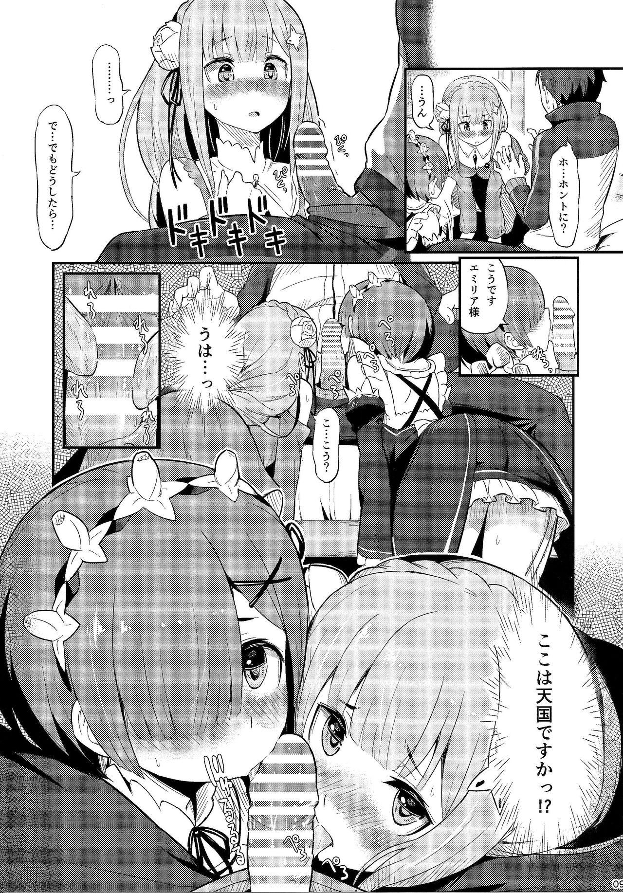 Piercing Rem no Emilia Kuttsuke Daisakusen - Re zero kara hajimeru isekai seikatsu Handsome - Page 10