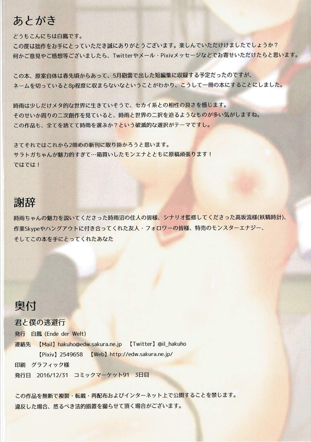 Hot Sluts Kimi to Boku no Touhikou - Kantai collection Gozo - Page 17