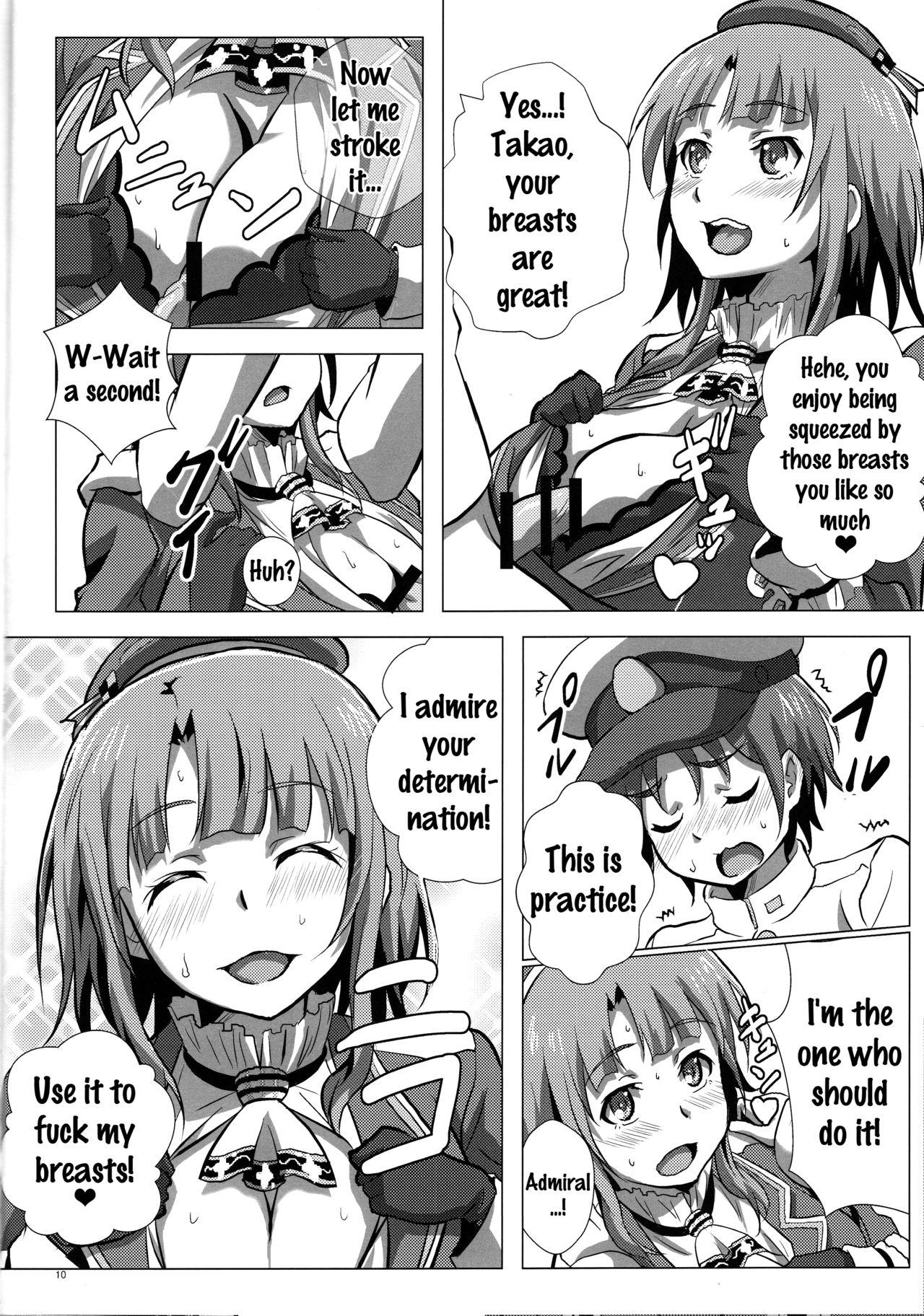 Amateur Cumshots Takao to Yasen Enshuu | Nighttime Practice With Takao - Kantai collection Secret - Page 9