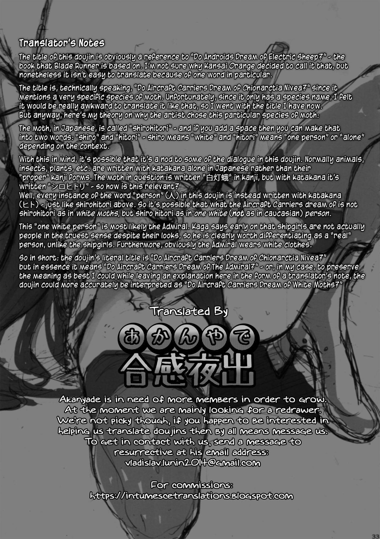 18 Porn Kuubo wa Shirohitori no Yume o Miruka - Jou | Do Aircraft Carriers Dream of White Moths? Vol. One - Kantai collection Hardcoresex - Page 35