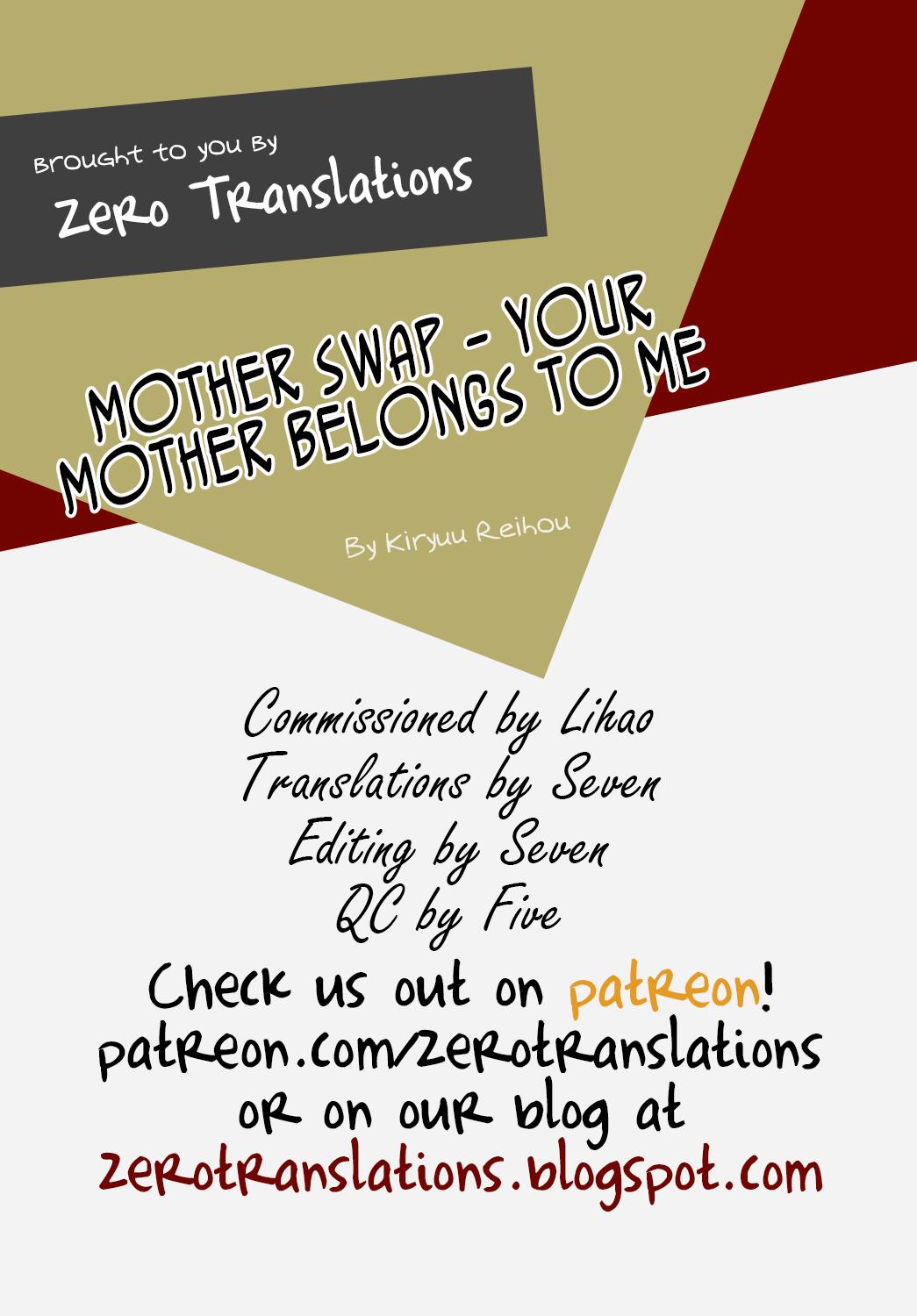 [Kiryuu Reihou] Hahaoya Swap - Omae no Kaa-chan Ore no Mono 4 | Mother Swap - Your Mother Belongs to Me 4 [English] [Zero Translations] 80