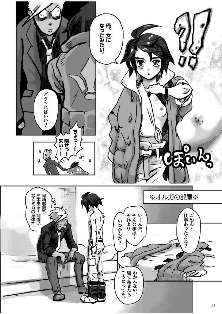 Strap On Ore no Mika ga Onnanoko ni Nacchimatta! - Mobile suit gundam tekketsu no orphans Girl On Girl - Page 6