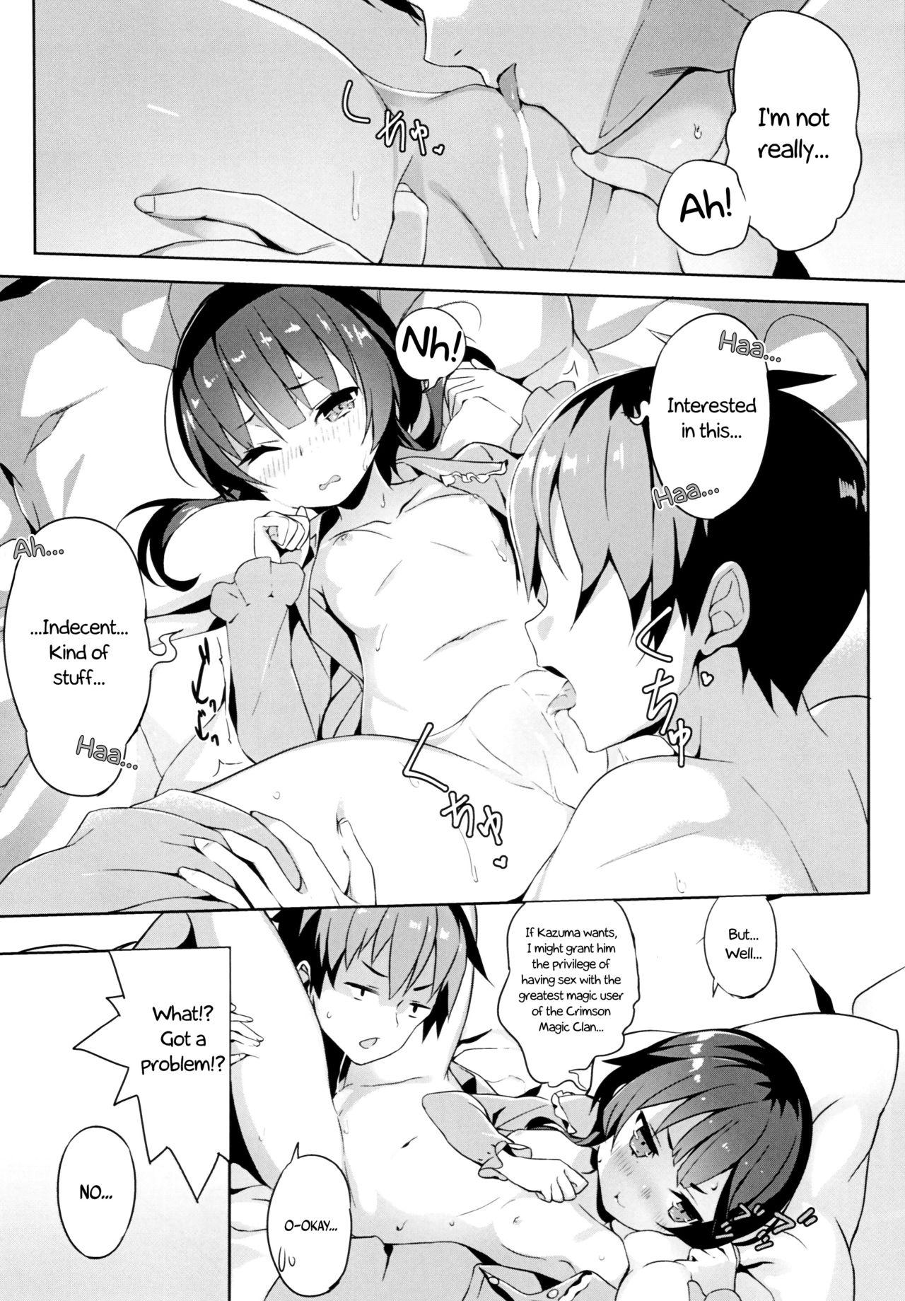 Sex Party Kono Bakuretsu Musume to Icha Love o! | Making Love to This Explosive Girl! - Kono subarashii sekai ni syukufuku o Hetero - Page 11