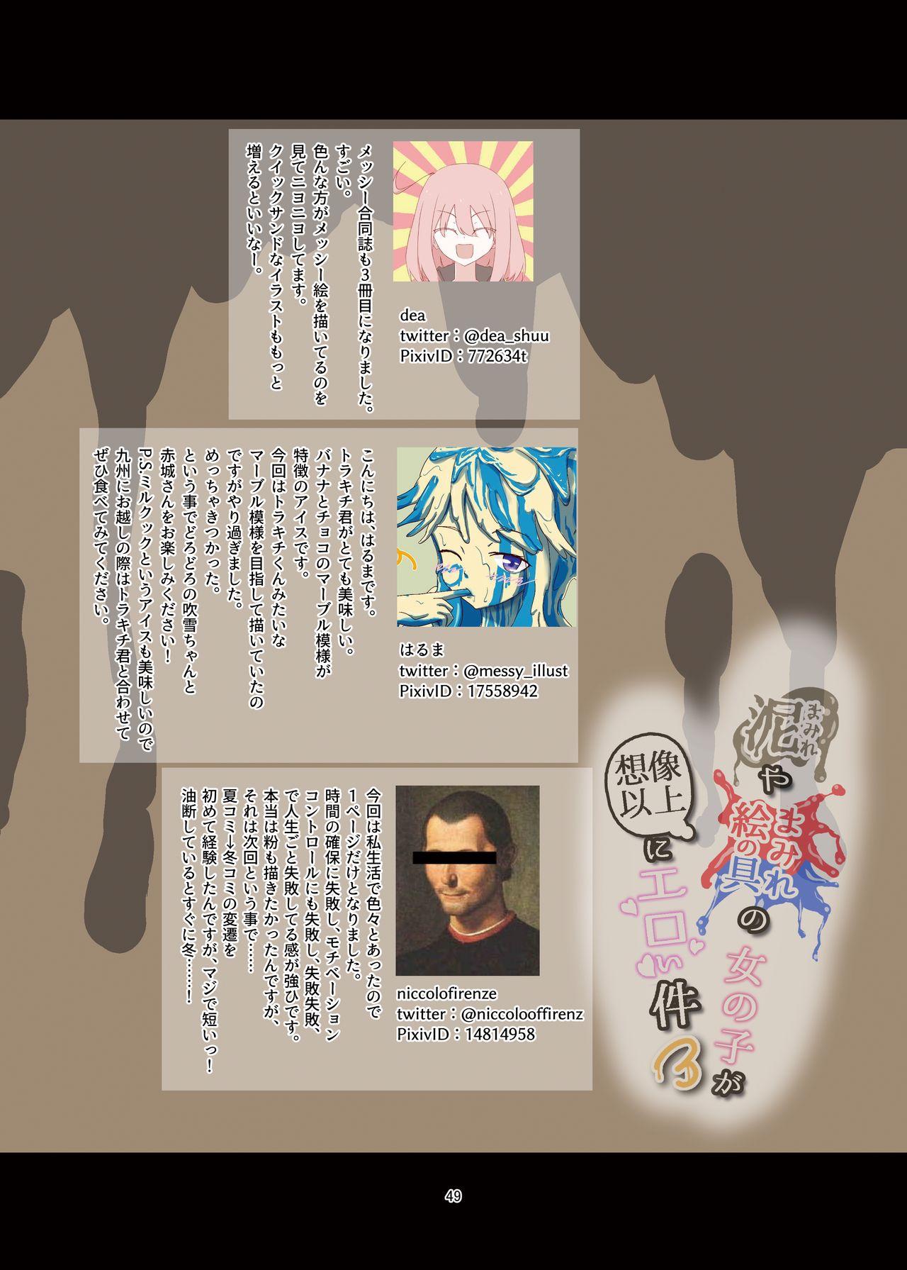 Pornstar Doro Mamire ya Enogu Mamire no Onnanoko ga Souzou Ijou ni Eroi Ken 3 - Kantai collection The idolmaster Kemono friends Pale - Page 49