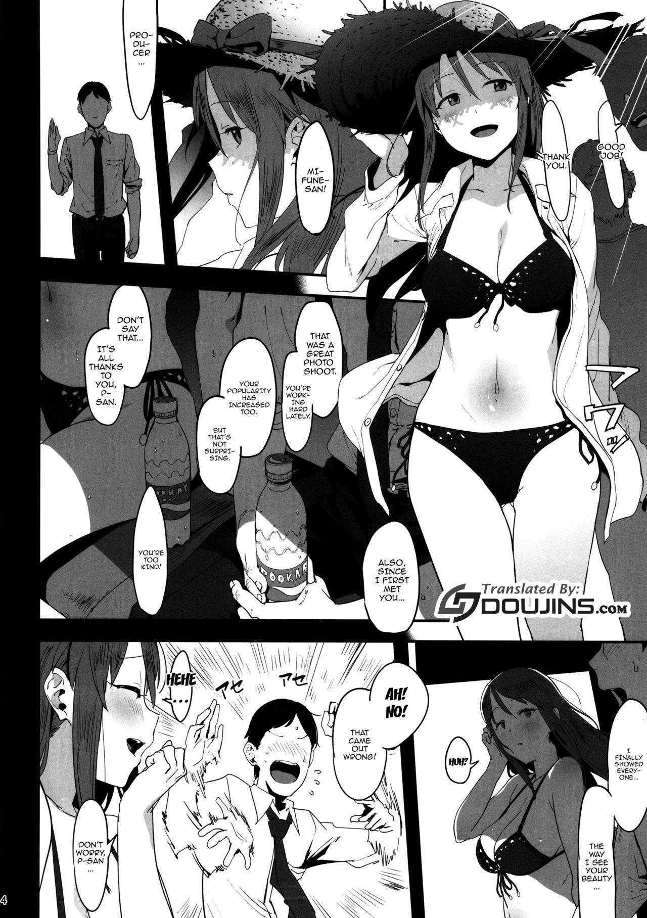 Shaking Mifune Miyu no Koukai - The idolmaster Shemale Porn - Page 3