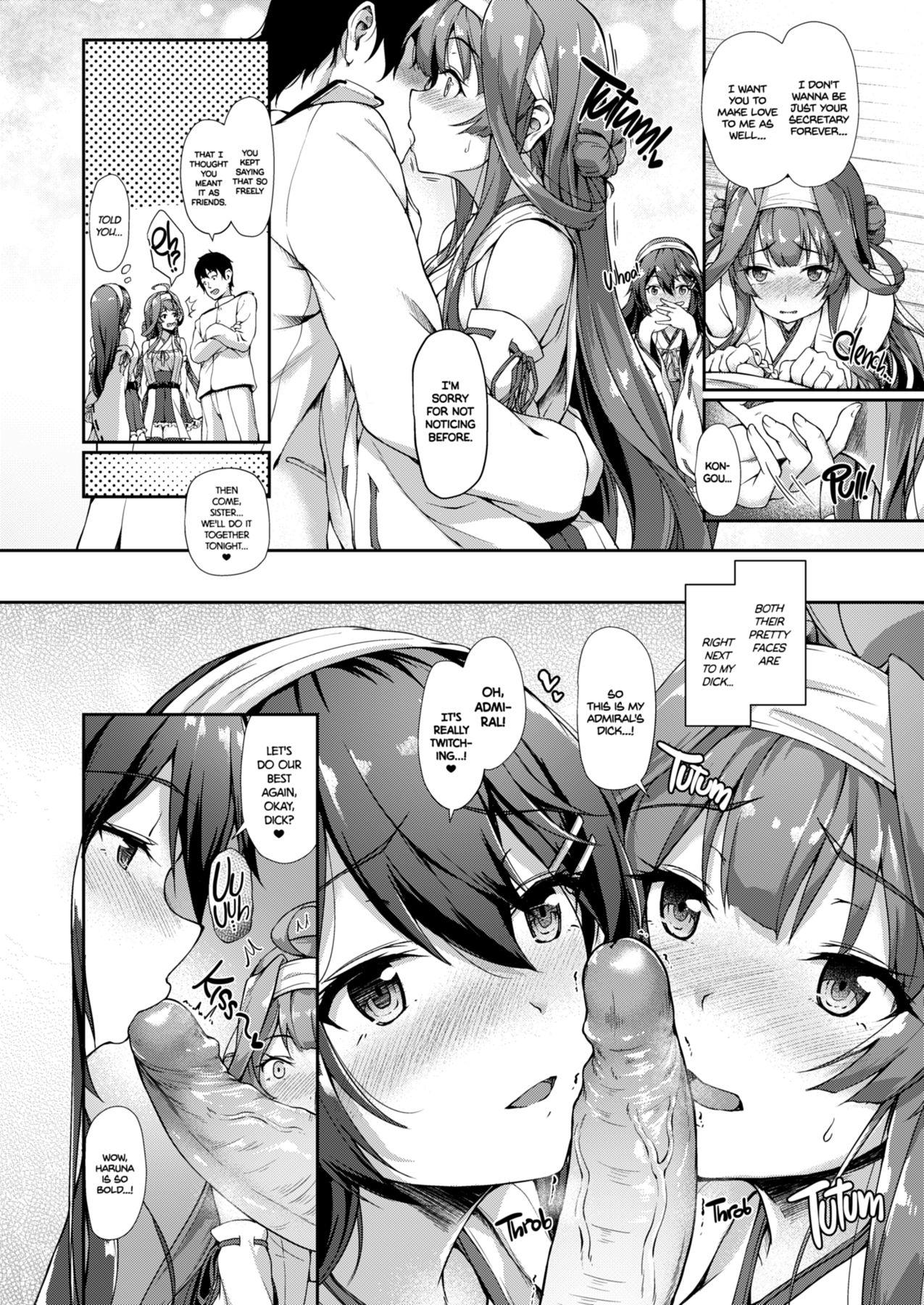 Gay Bang KonHaru Sandwich - Kantai collection Blacks - Page 8