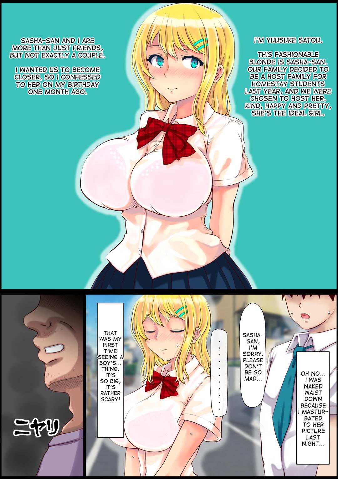 Butt Fuck Blond Joshi Ryuugakusei Tanetsuke Press Namahame Taiken Sexy Girl Sex - Page 4