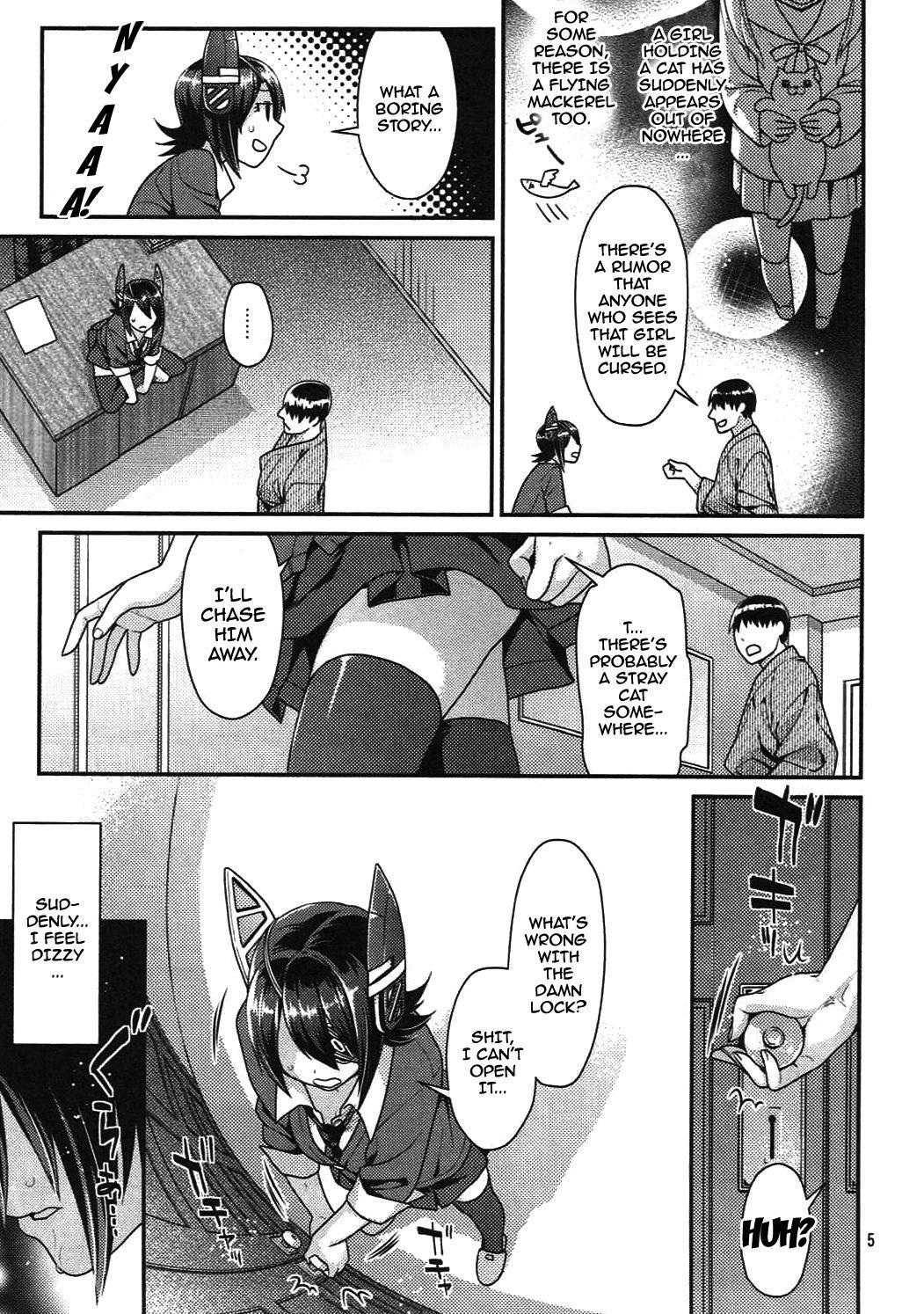 Cocksuckers Nekomimi Tenryuu Hatsujou Bon | Story About A Cat-Eared Tenryuu In Heat - Kantai collection Parody - Page 4