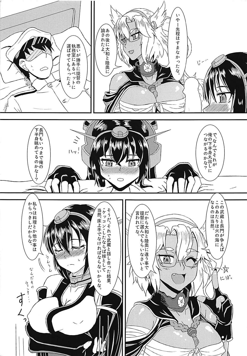 Animated MusaNaga Yubiwa Soudatsu Toko Kurabe - Kantai collection Black Girl - Page 8