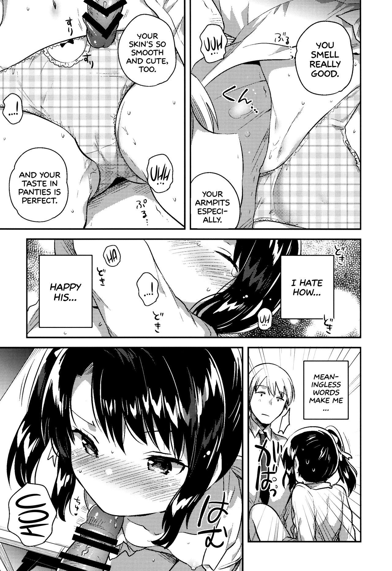 Girl On Girl (COMIC1☆13) [squeezecandyheaven (Ichihaya)] Sensei wa Lolicon de Saitei Hentai no Gomikuzu [Kou] + Omake | My Teacher is a Perverted Pedophile Shithead and I Hate Him (Final Half) + Bonus Story [English] [ATF] - Original Gozo - Page 11