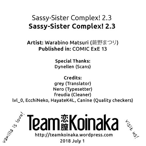 Sassy-Sister Complex! 2.3 4
