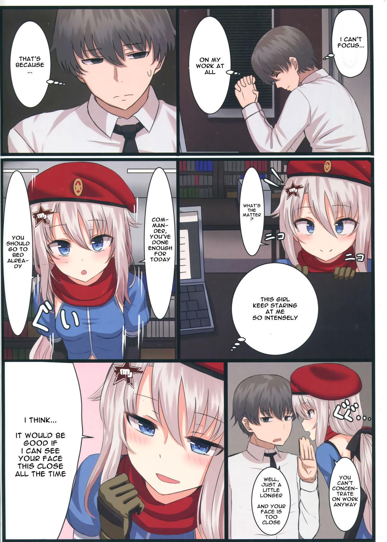 Sex Tape (C95) [LAB CHICKEN (Yakob)] 9A-91-chan wa Shikikan to Chomechome Shitai! | 9A-91 Wants to Do Naughty Things with Commander! (Girls' Frontline) [English] [Spicaworks] - Girls frontline Big Pussy - Page 3