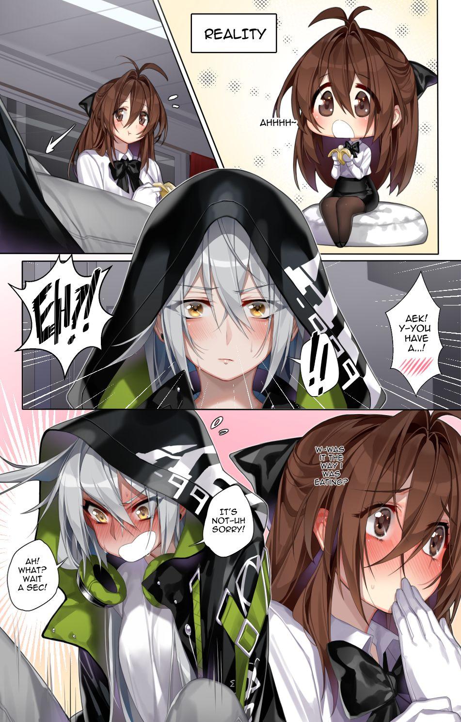 Group Sex AEK-999 and banana - Girls frontline Special Locations - Page 3