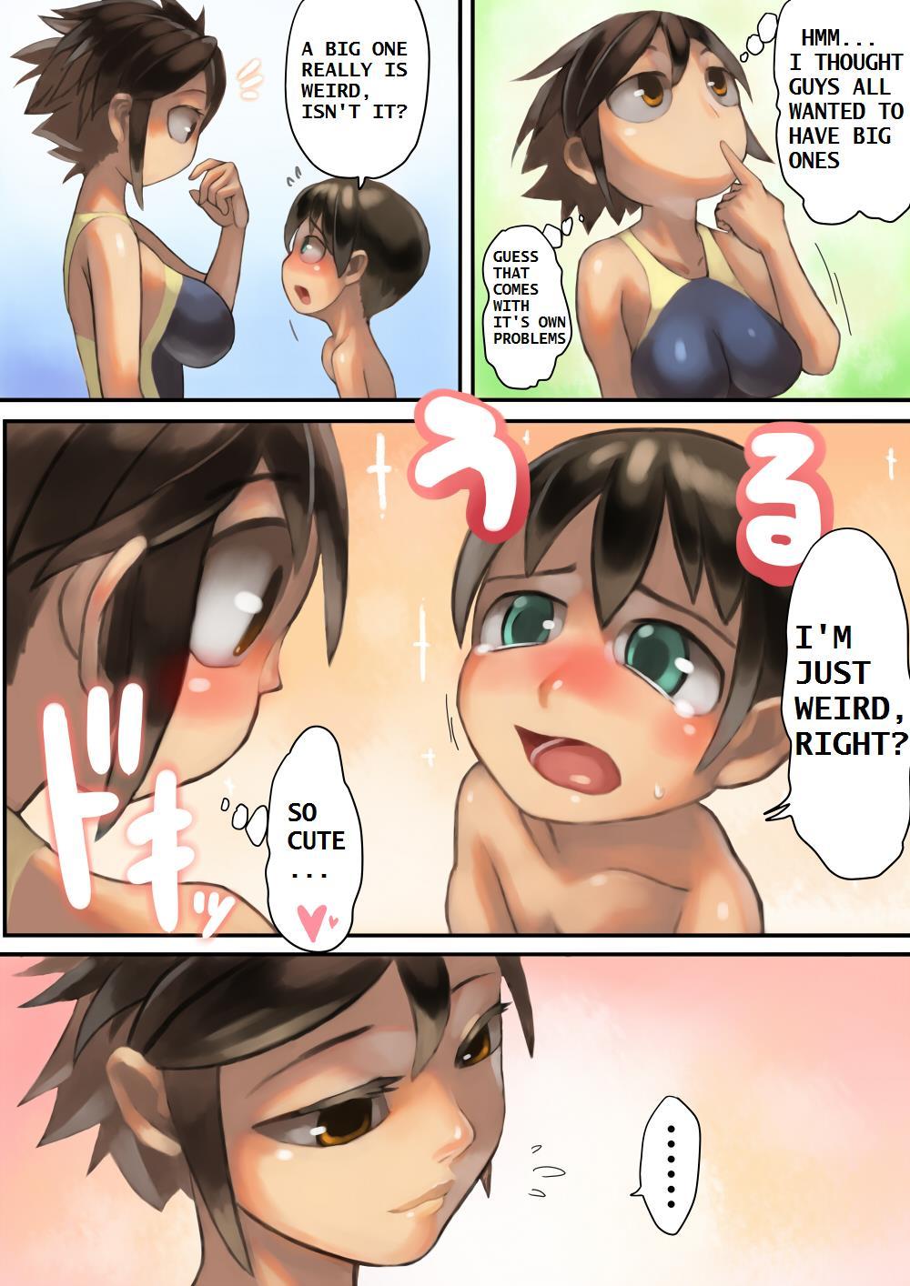 Coeds Asoko ga Ookikute Nayandeiru Shota to Itoko no Onee-san | Sisterly Cousin and the Shota Worrying About His Size - Original Wet Pussy - Page 7