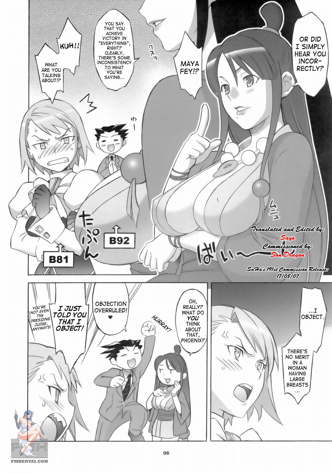 Hairy Gyakuten Shainban - Ace attorney Sexy Girl Sex - Page 5