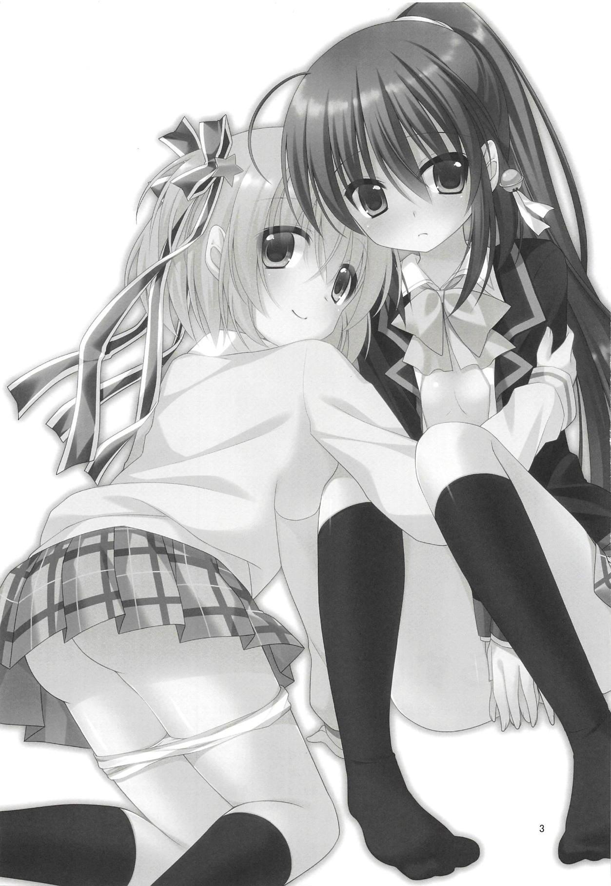 Double Blowjob Amai Okashi to Koi no Mahou - Little busters Blowjob Porn - Page 2