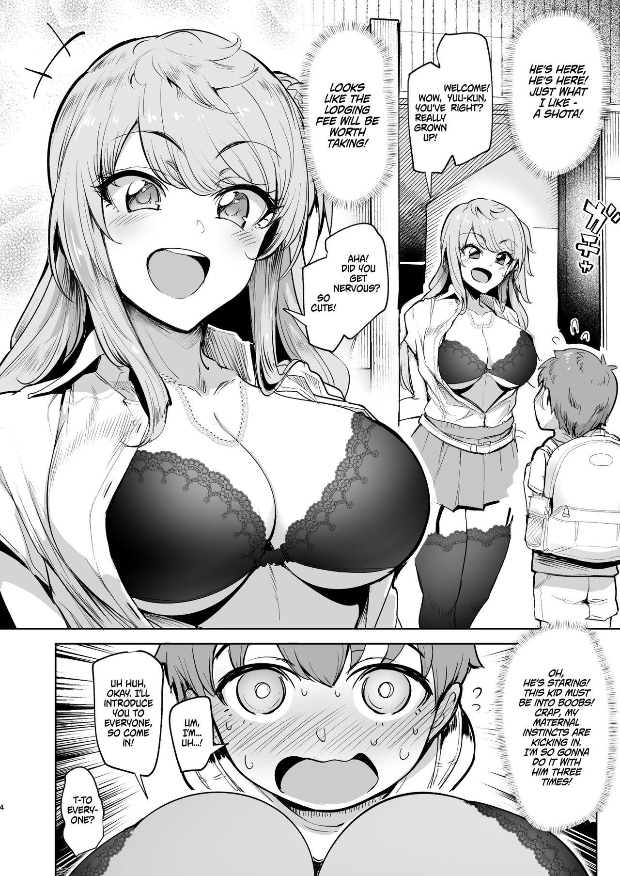 [A Gokuburi (Sian)] Otomari Shita no wa H na Gal Onee-chan-tachi no Ouchi deshita | The Place I Stayed Over at Belonged to Perverted Gyaru Onee-chans [English] [_wanq] [Digital] 2