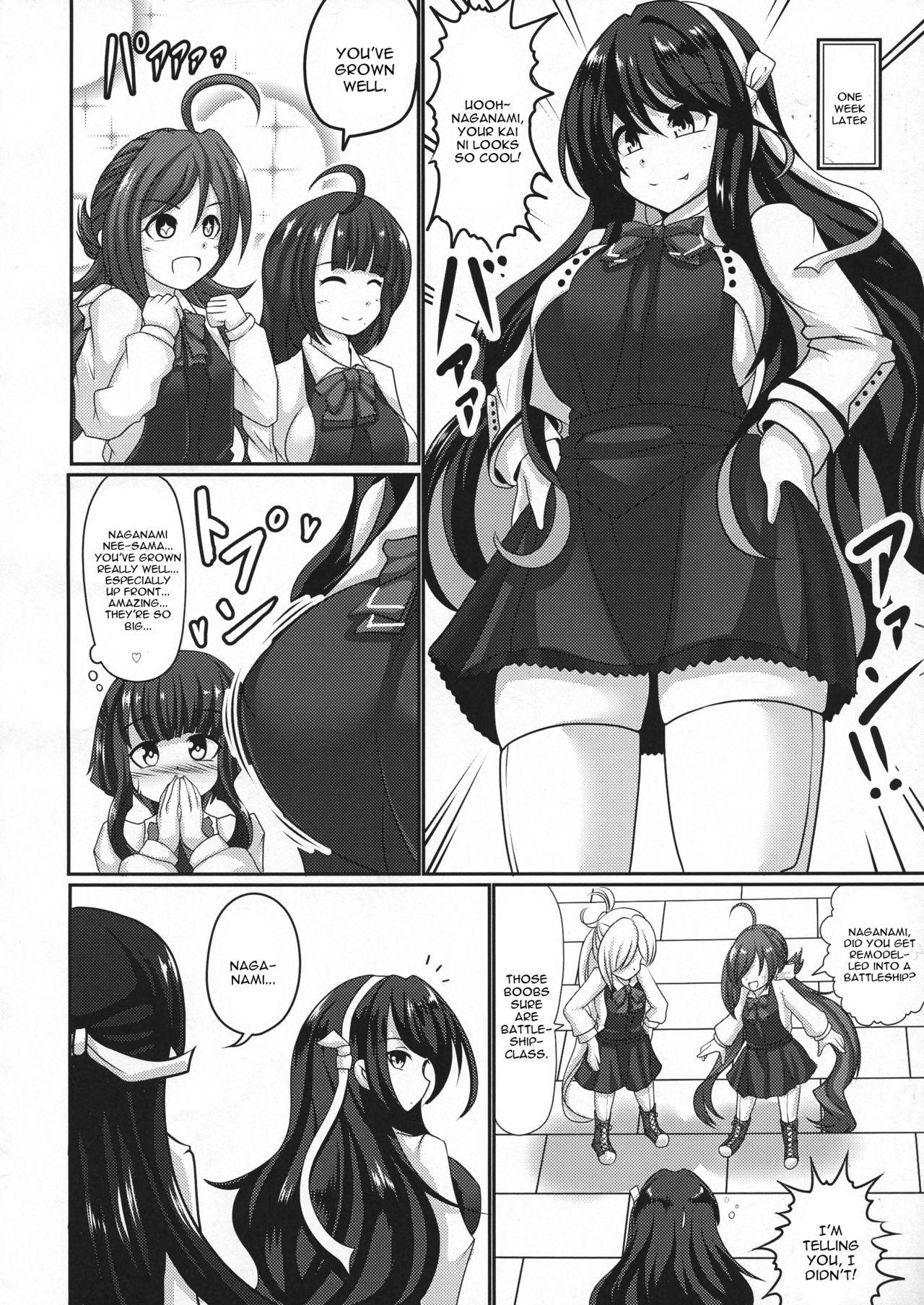 Foreplay Naganami Milk Kai Ni - Kantai collection Reality Porn - Page 6