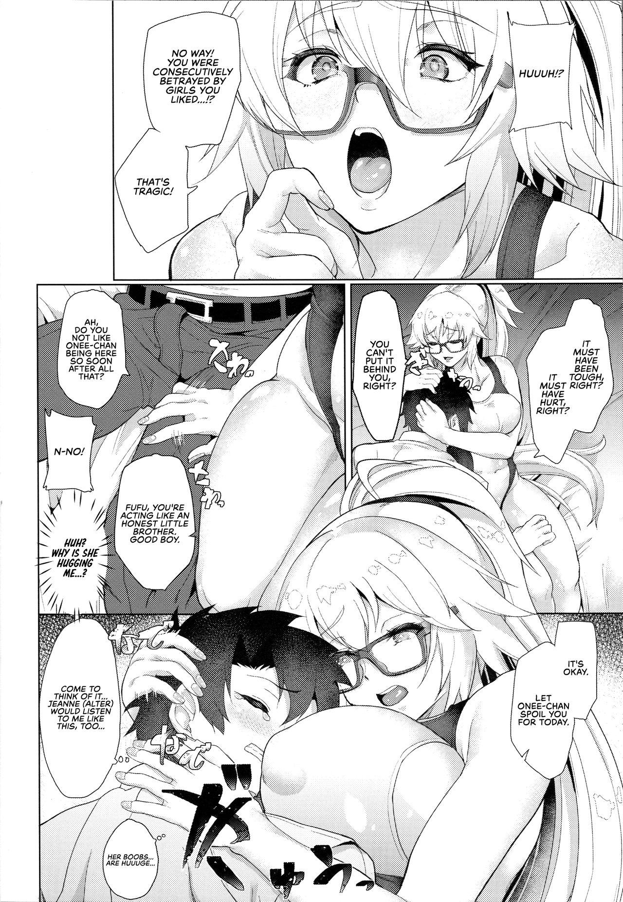 (C96) [Time-Leap (Aoiro Ichigou)] Even Knowing That It's a Trap, I (An NTR Victim) Can't Resist My Friend's Touch-Heavy Jeanne! (Fate/Grand Order) [English] [RedLantern] 7