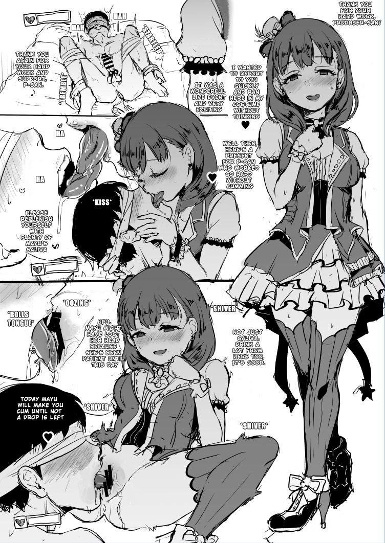 Hetero Illusionist Mayu ni Overload Sareru Paper | Overloaded by Illusionist Mayu Paper - The idolmaster Office Fuck - Page 2