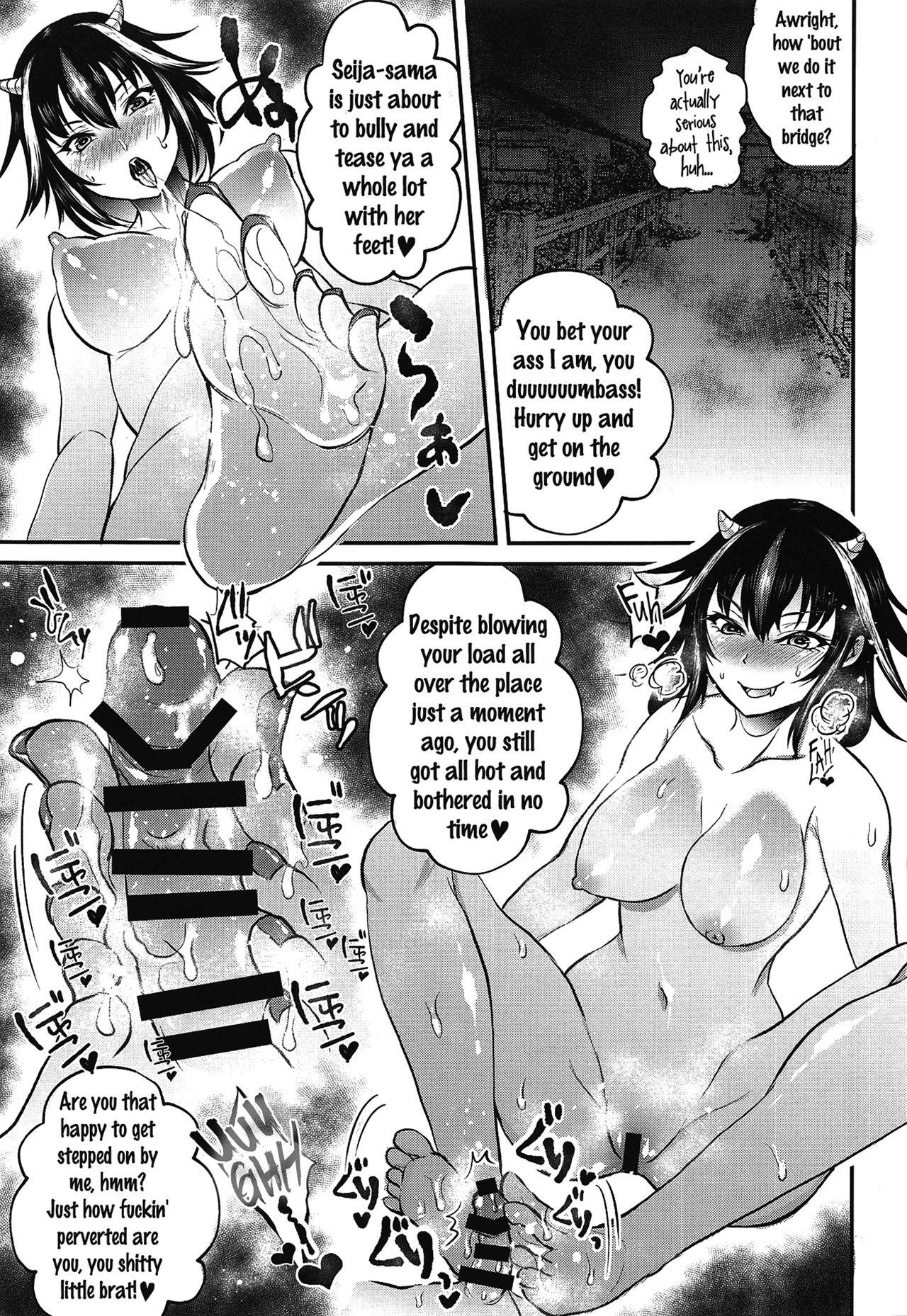 Tiny Tits Porn (Shuuki Reitaisai 5) [Nijiiro Denryuu (Nijiden)] Seija Onee-chan wa Yasashikunai | Seija Onee-chan is not so kind! (Touhou Project) [English] [Pedy] - Touhou project Gay Gloryhole - Page 11